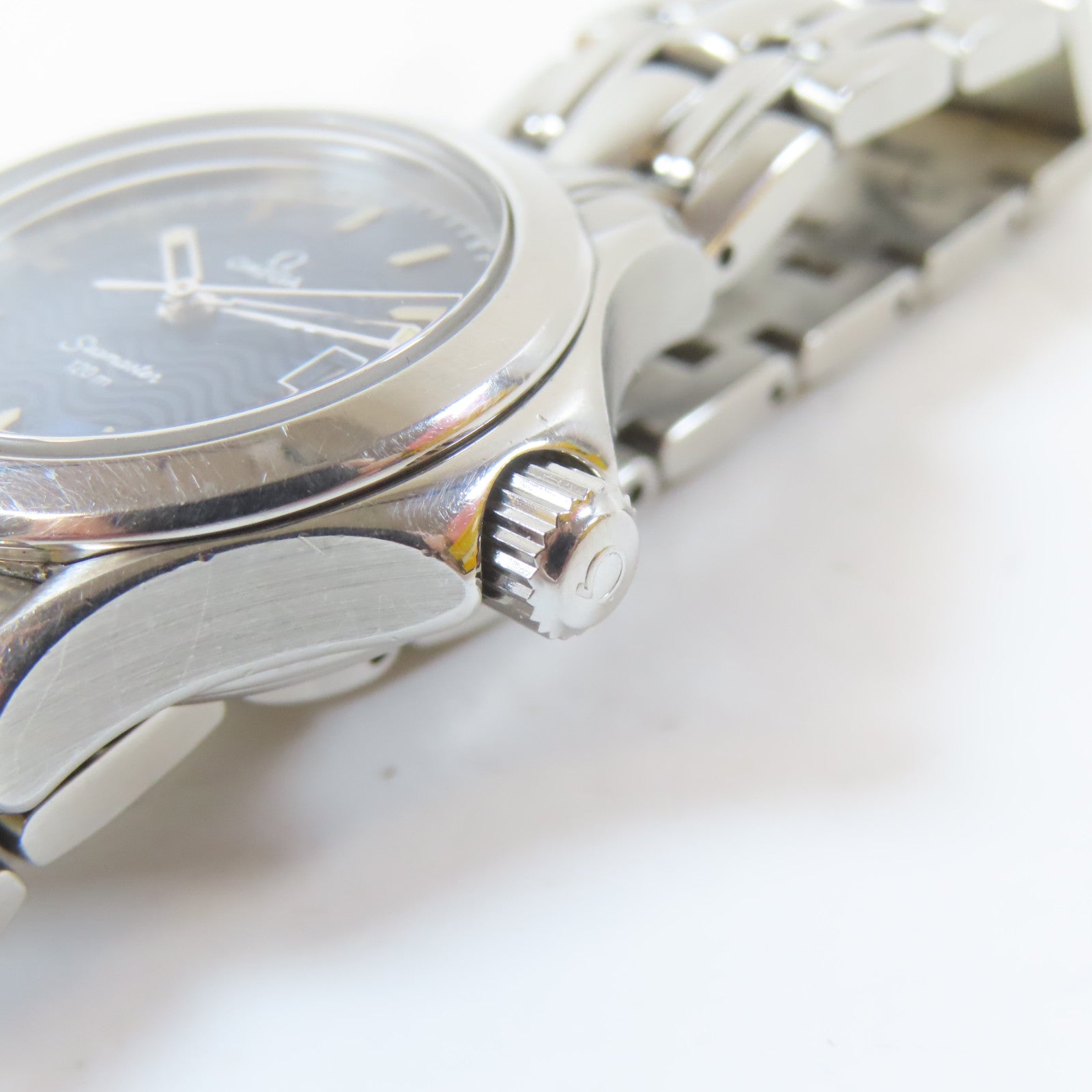 OMEGA Seamaster不鏽鋼手錶石英機芯藍色
