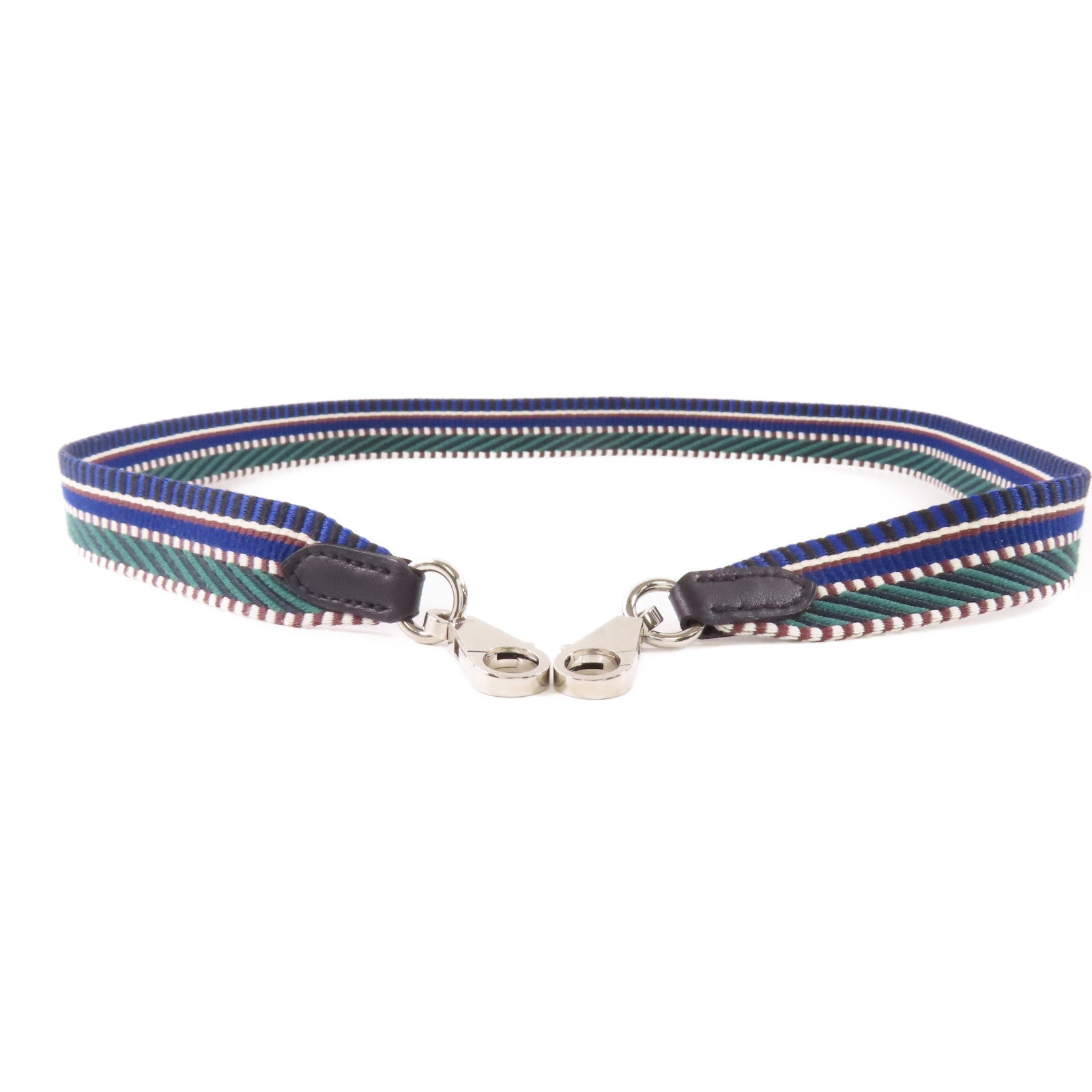 HERMES 帆布Shoulder Strap銀扣肩帶
