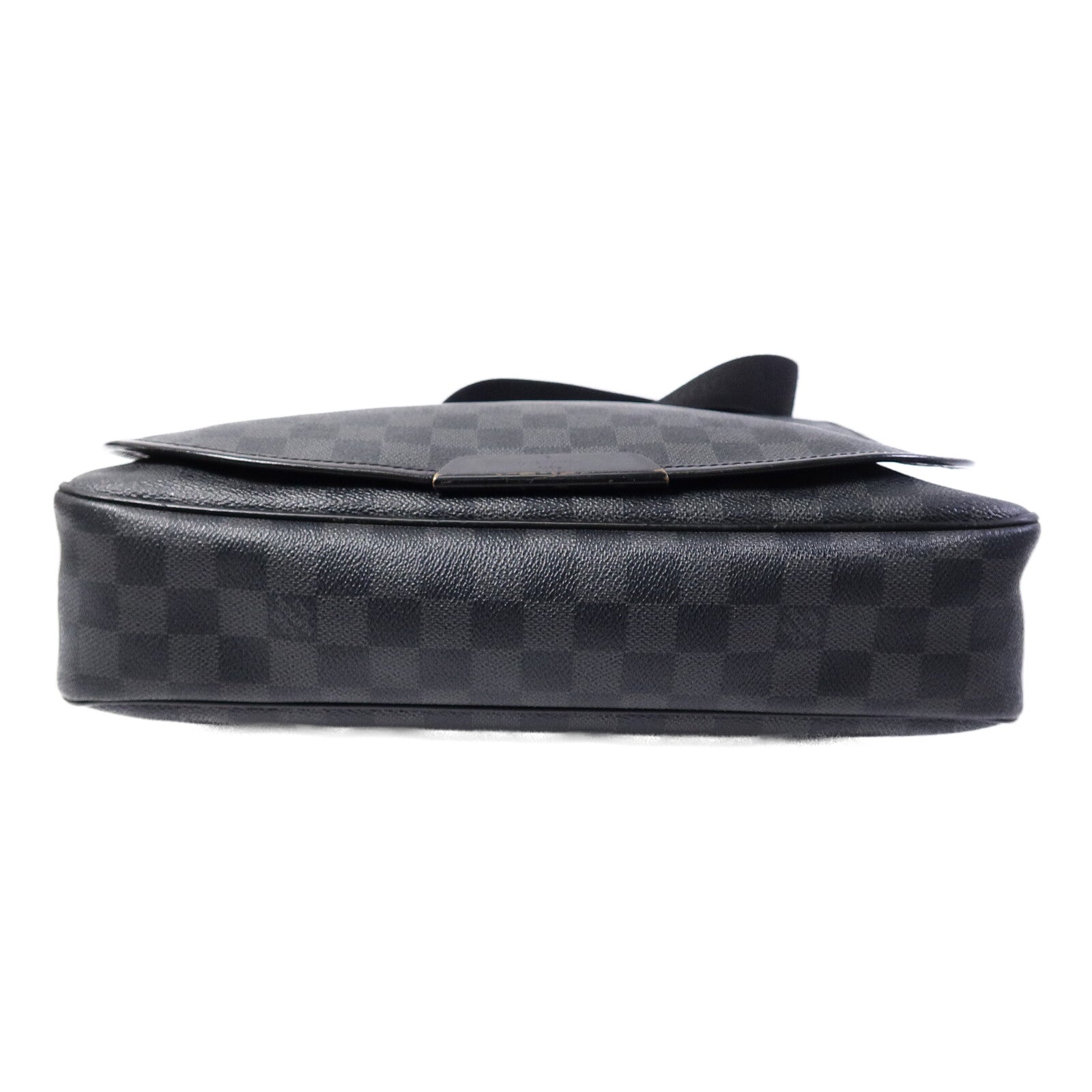 LOUIS VUITTON Damier Graghite Daniel MM銀扣肩背袋
