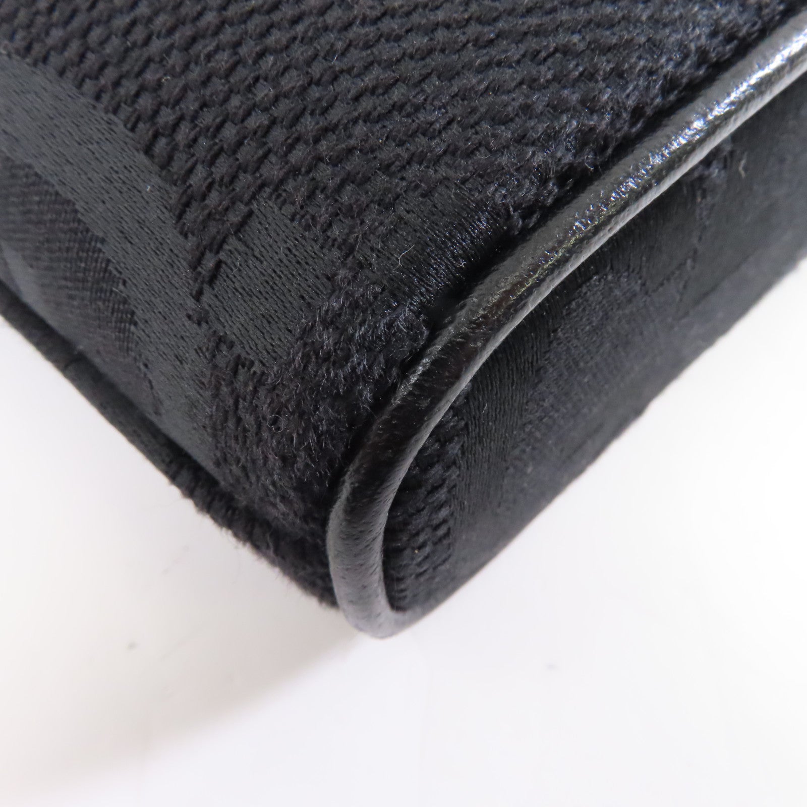 GUCCI 帆布2 Way Shoulder銀扣手挽肩背兩用袋黑色
