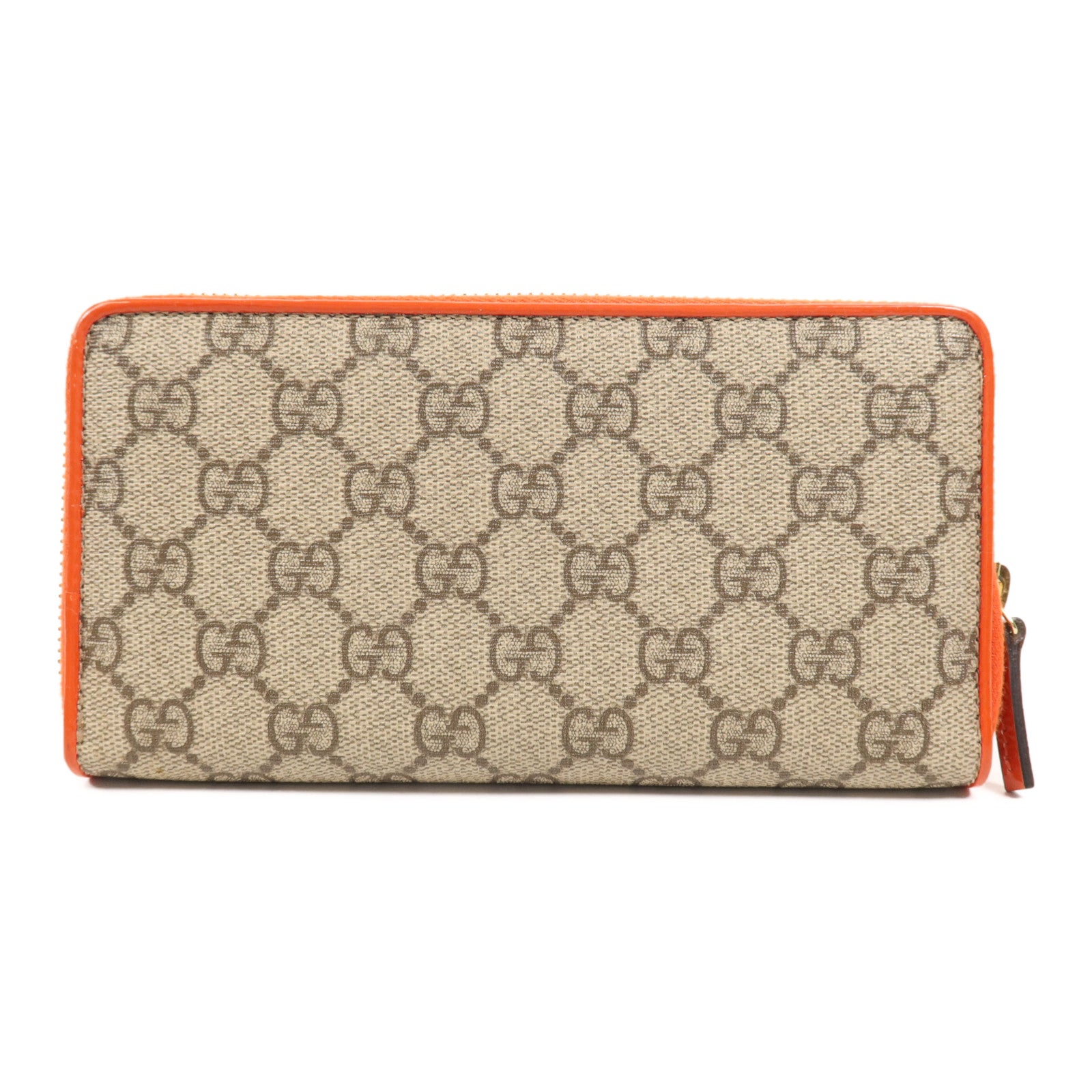 GUCCI 塗層帆布Long Wallet金扣長錢包