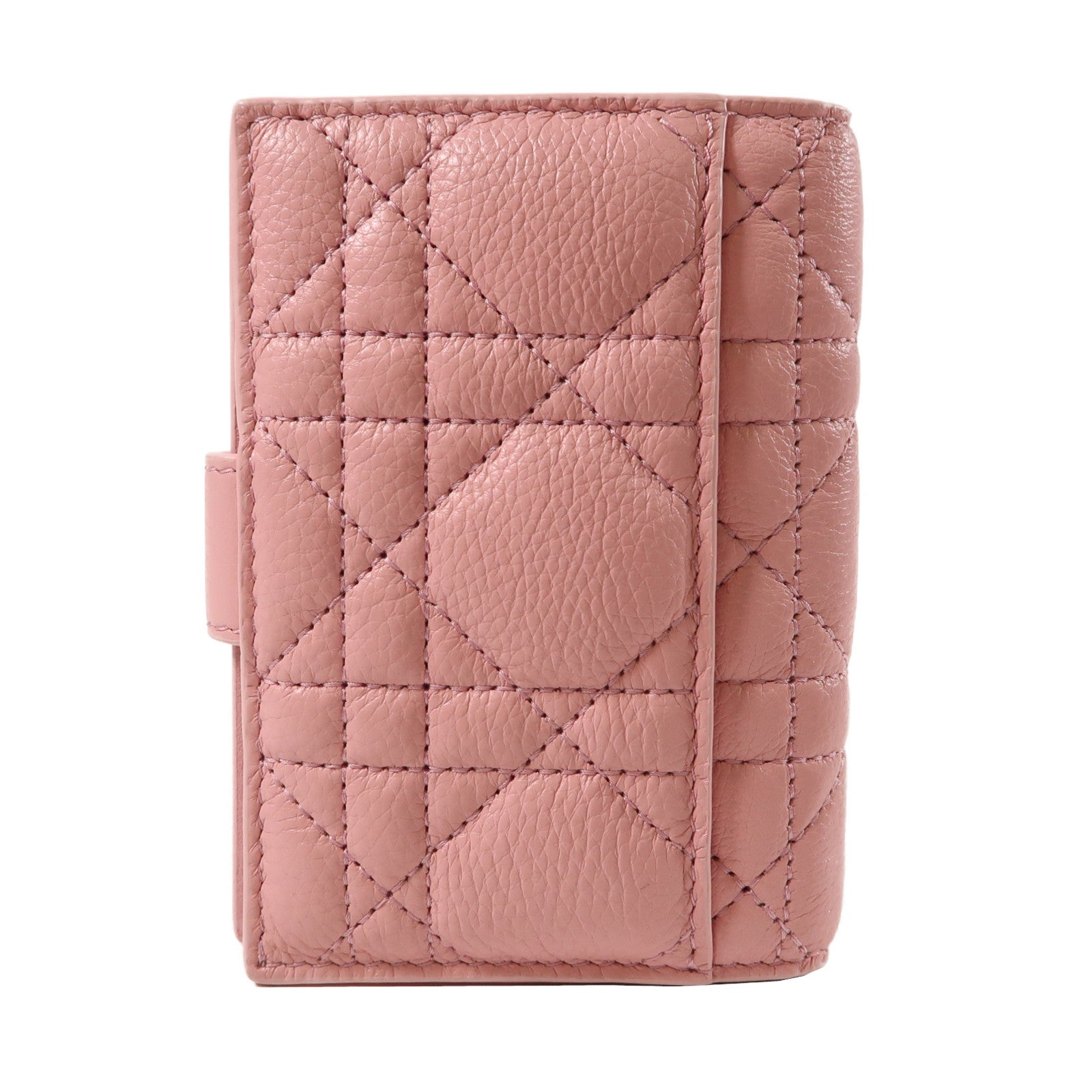 Dior 羊皮皮革Card Case金扣卡片套粉紅色