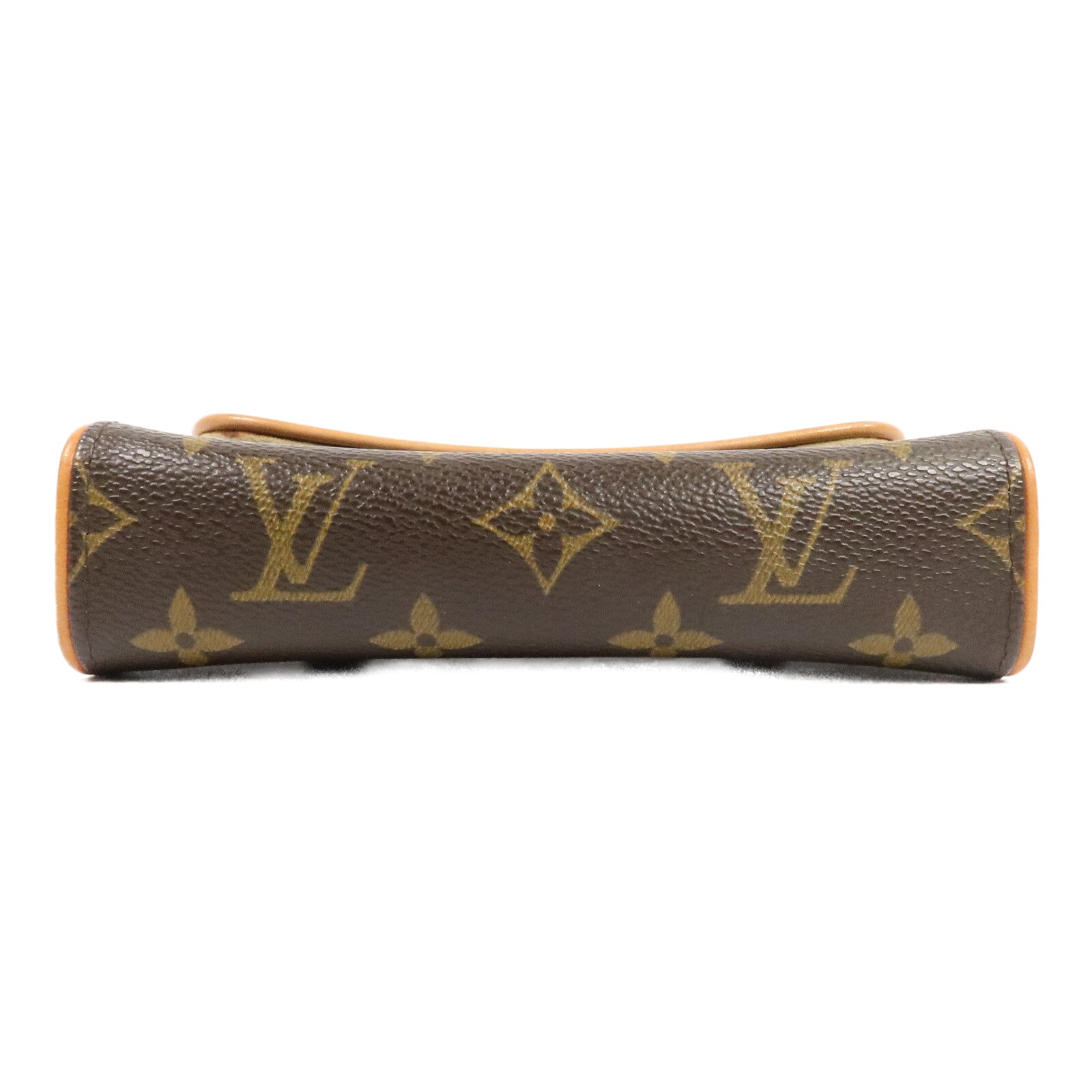 LOUIS VUITTON Monogram Pochette Florentine金扣腰包棕色
