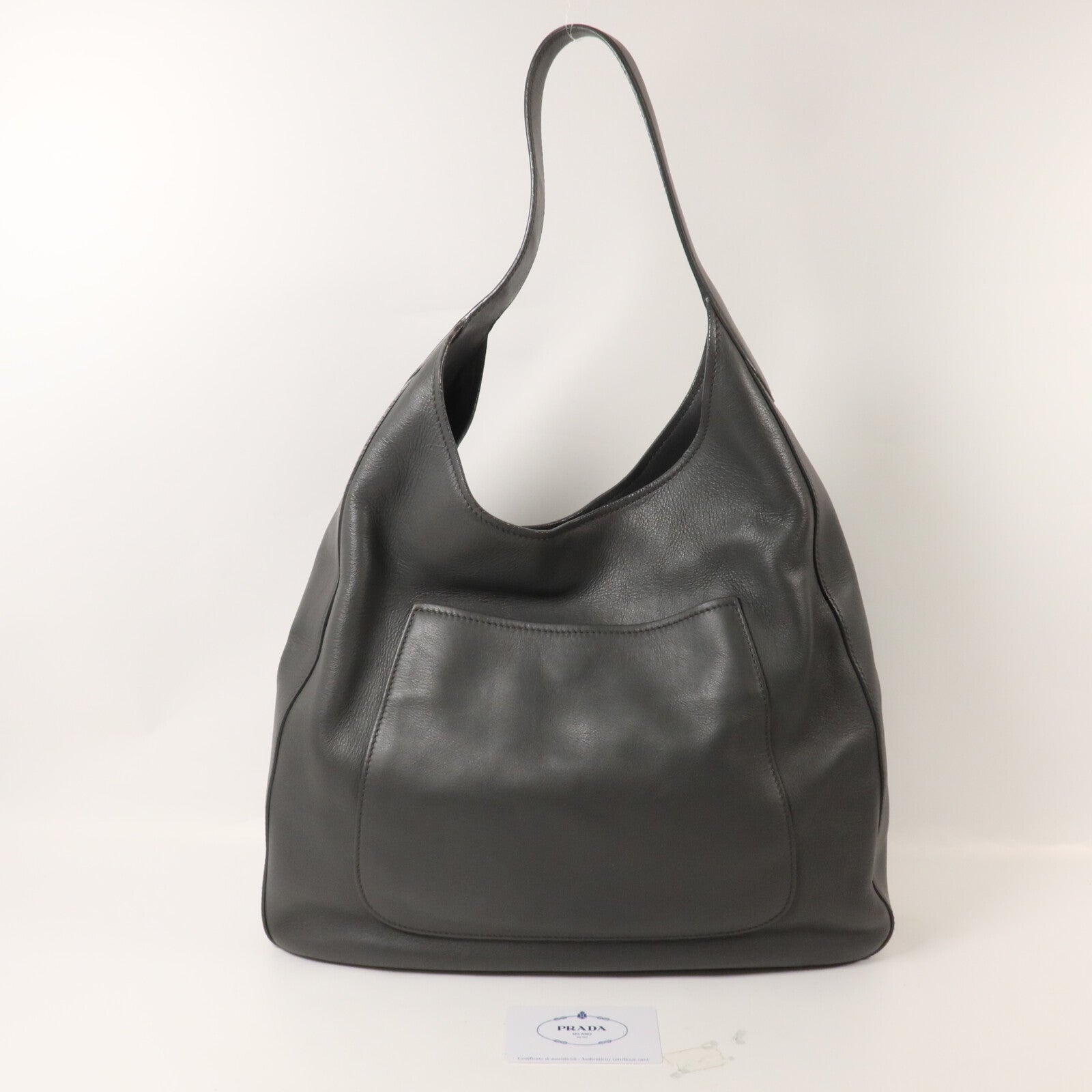 PRADA 牛皮皮革Hobo Bag肩背袋