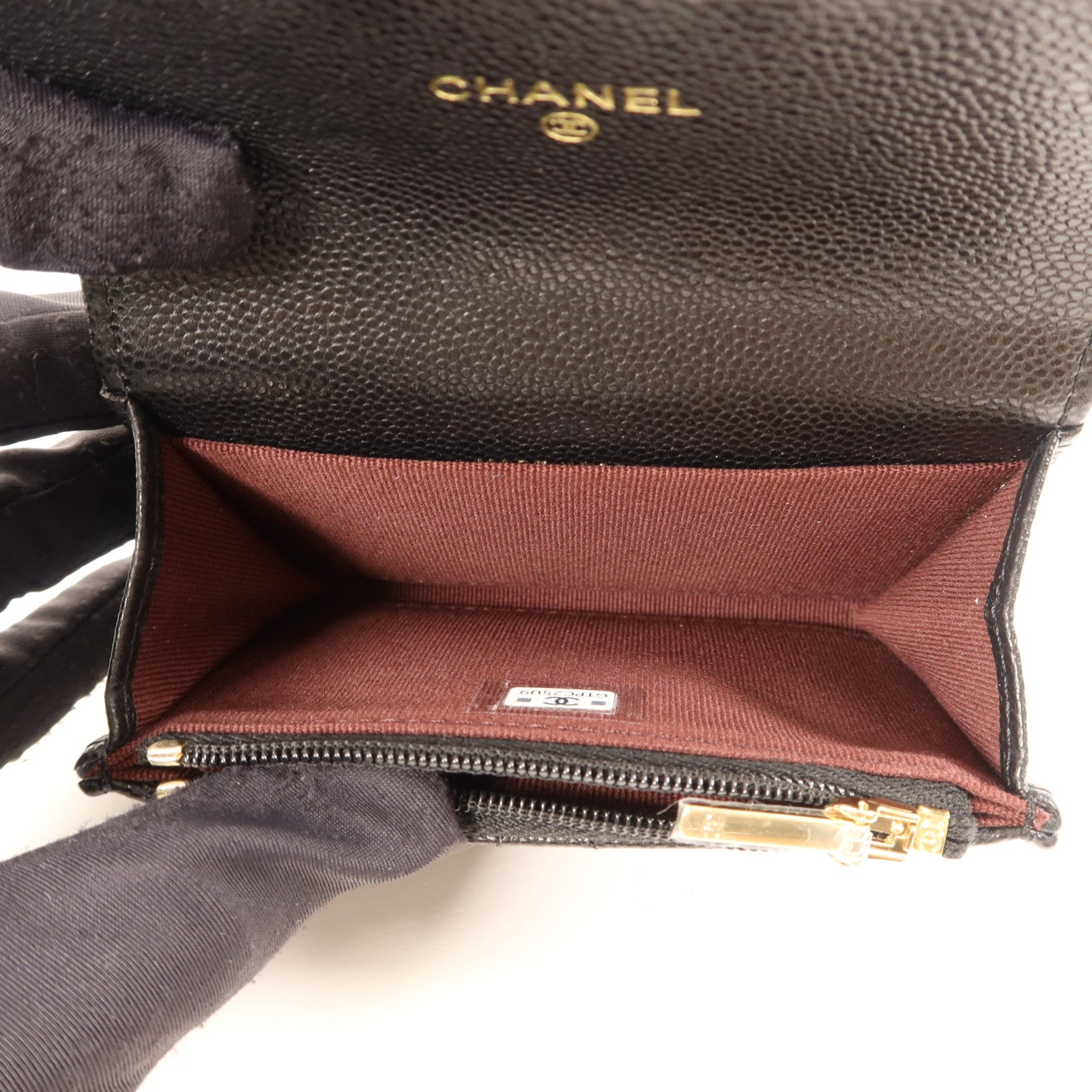 CHANEL 牛皮皮革Card Case金扣卡片套