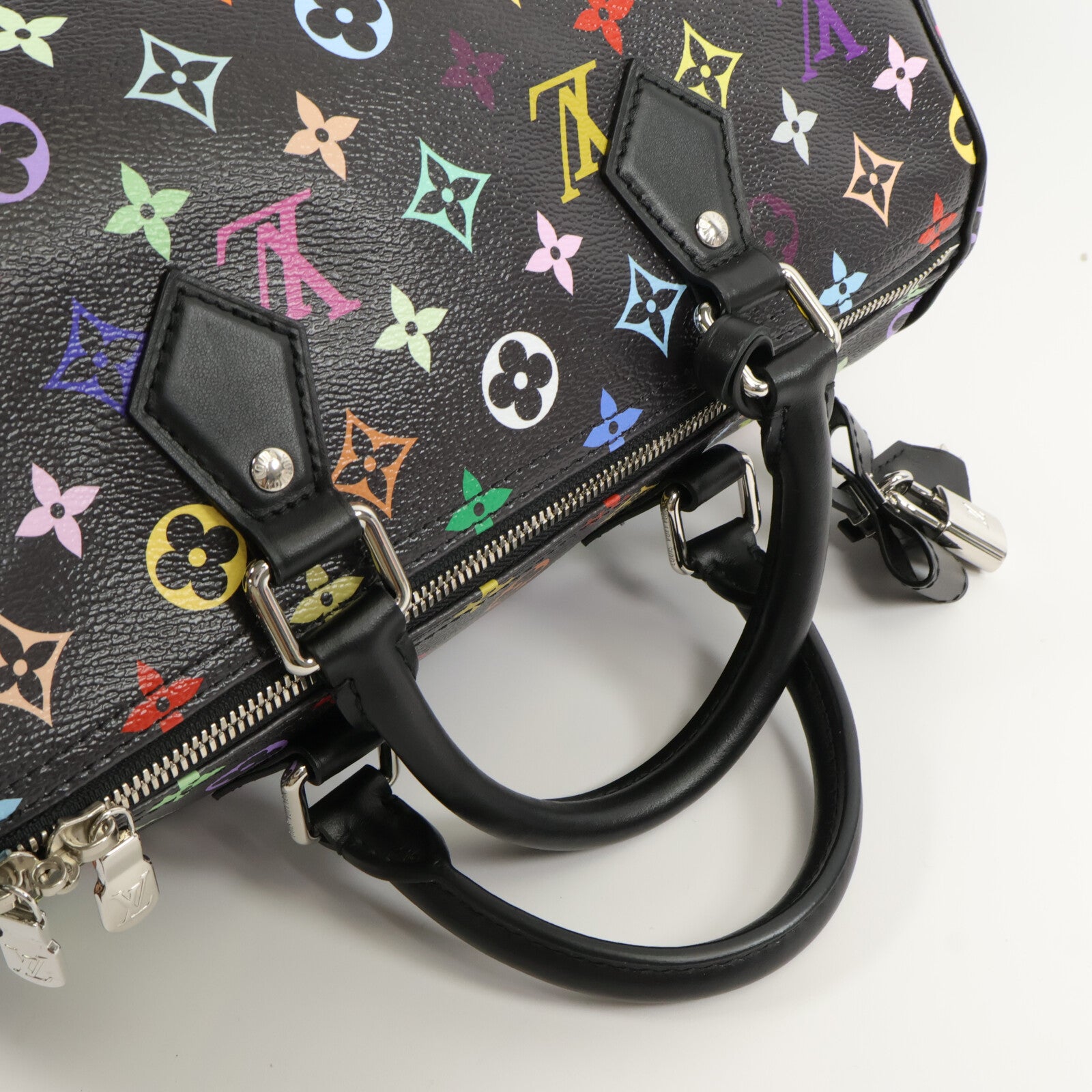 LOUIS VUITTON Monogram Multicolore LV x TM Speedy Soft 30手挽袋
