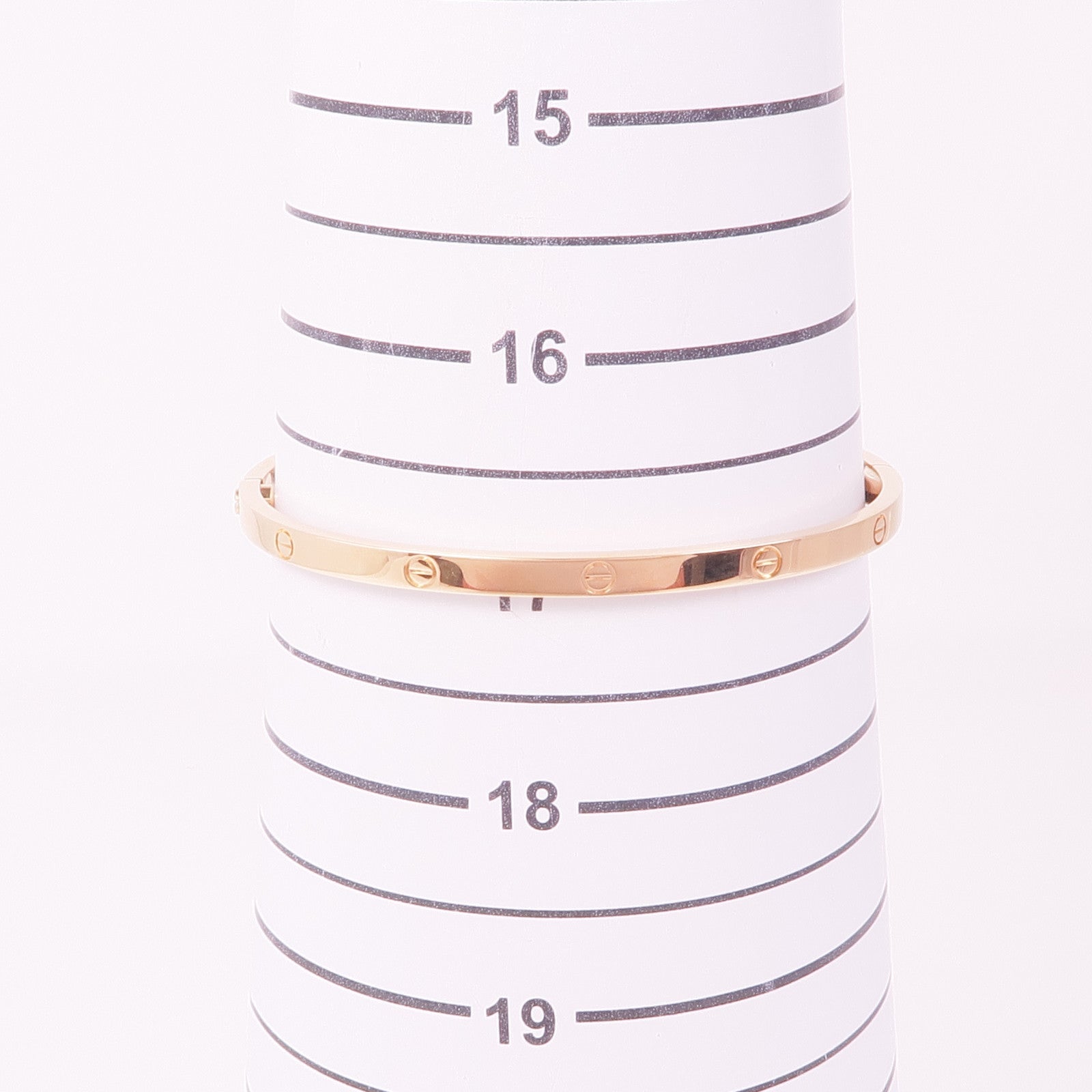 CARTIER 18K玫瑰金Love Bracelet手鐲Cartier#18
