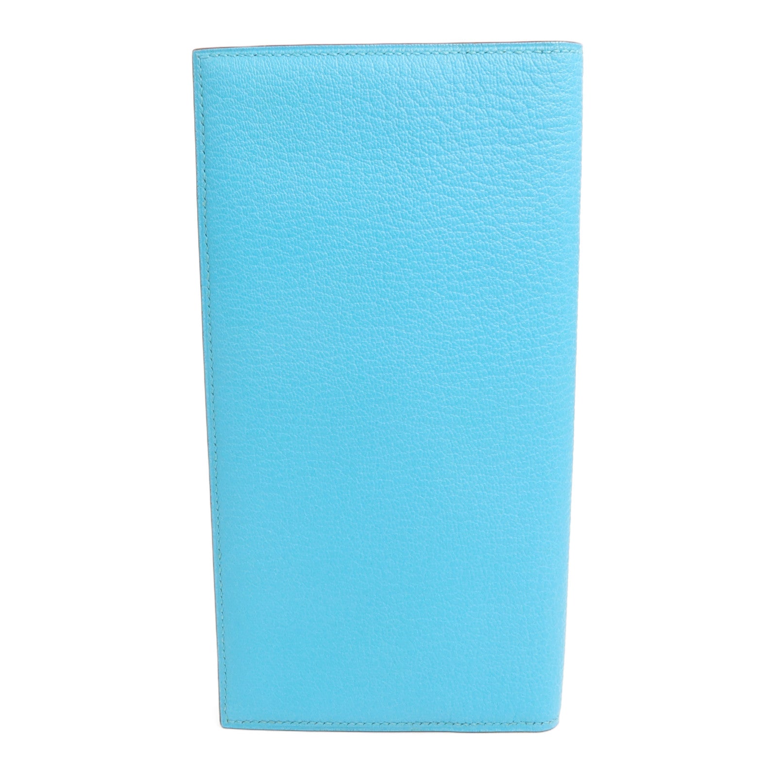 HERMES 山羊皮革Evelyne Wallet長錢包Celeste