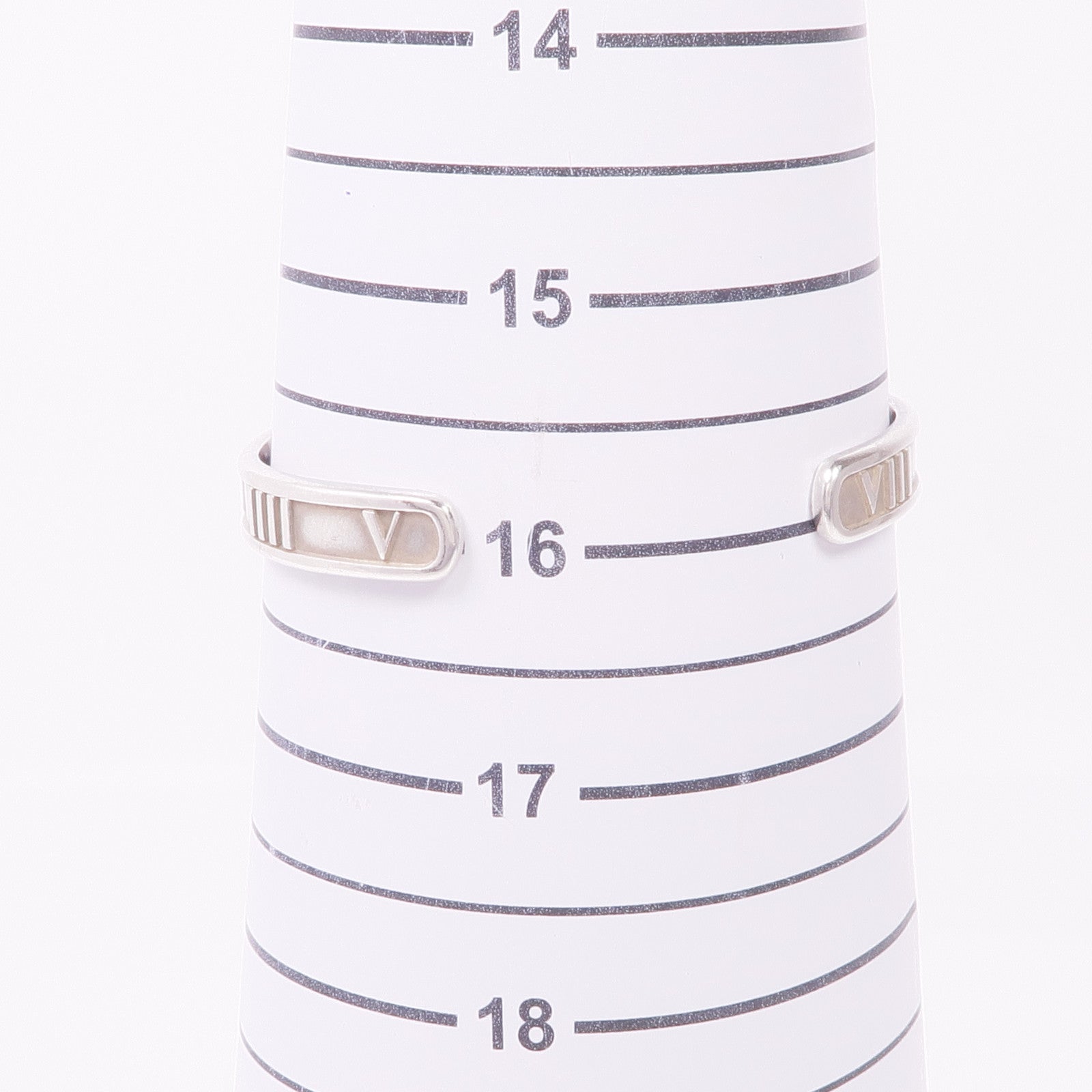 TIFFANY＆CO 925純銀Atlas Roman Numeral Cuff Bracelet手鐲