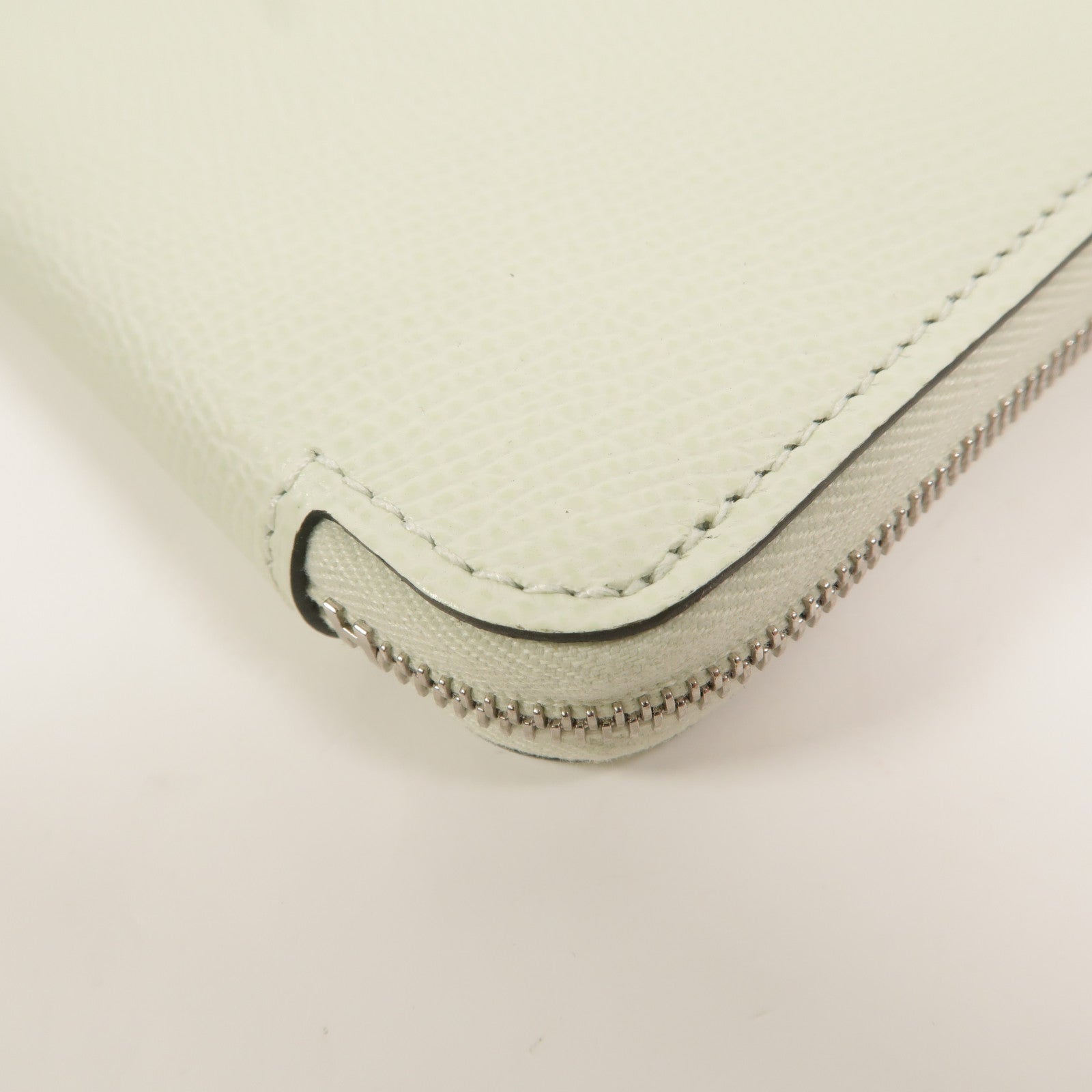 HERMES Epsom皮革Silk In Compact Wallet錢包Vert Fizz