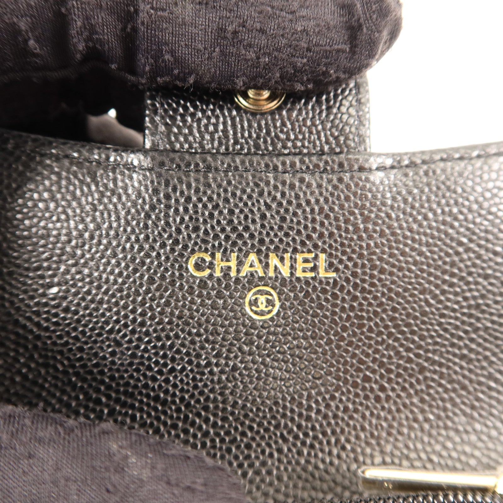 CHANEL 牛皮皮革Card Case金扣卡片套