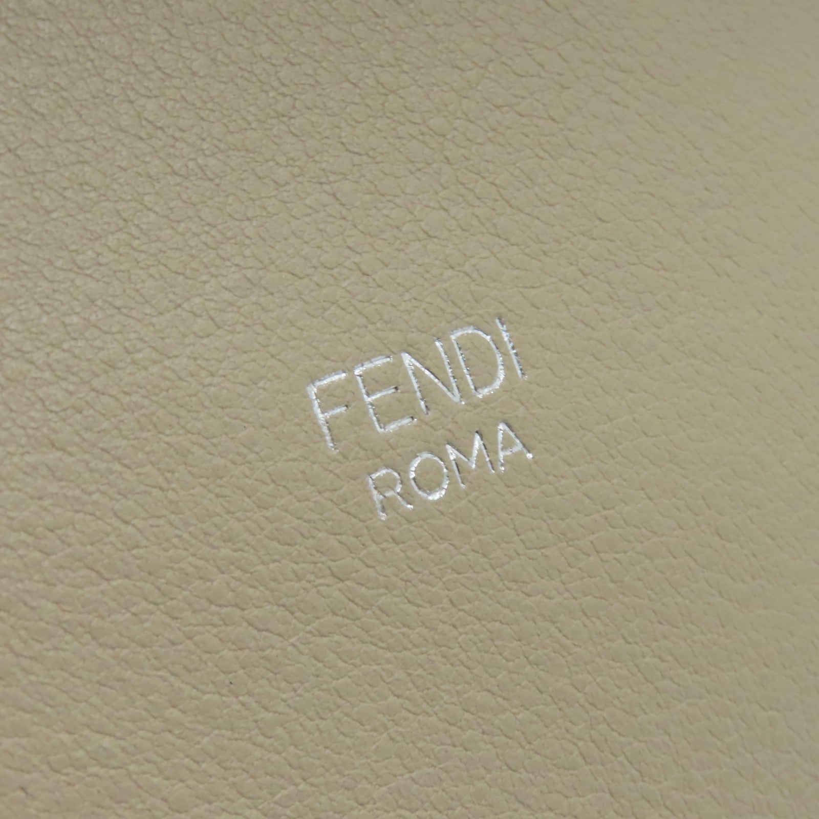 FENDI 【激減優惠】牛皮皮革By The Way銀扣手挽肩背兩用袋米色