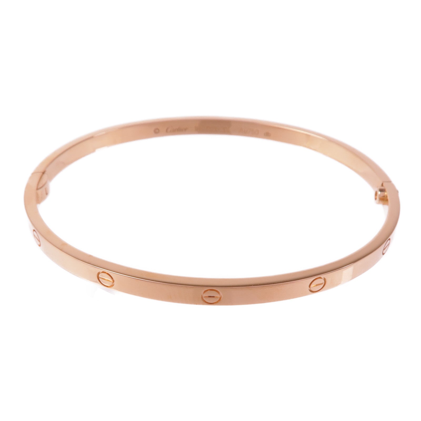 CARTIER 18K玫瑰金Love Bracelet手鐲Cartier#18