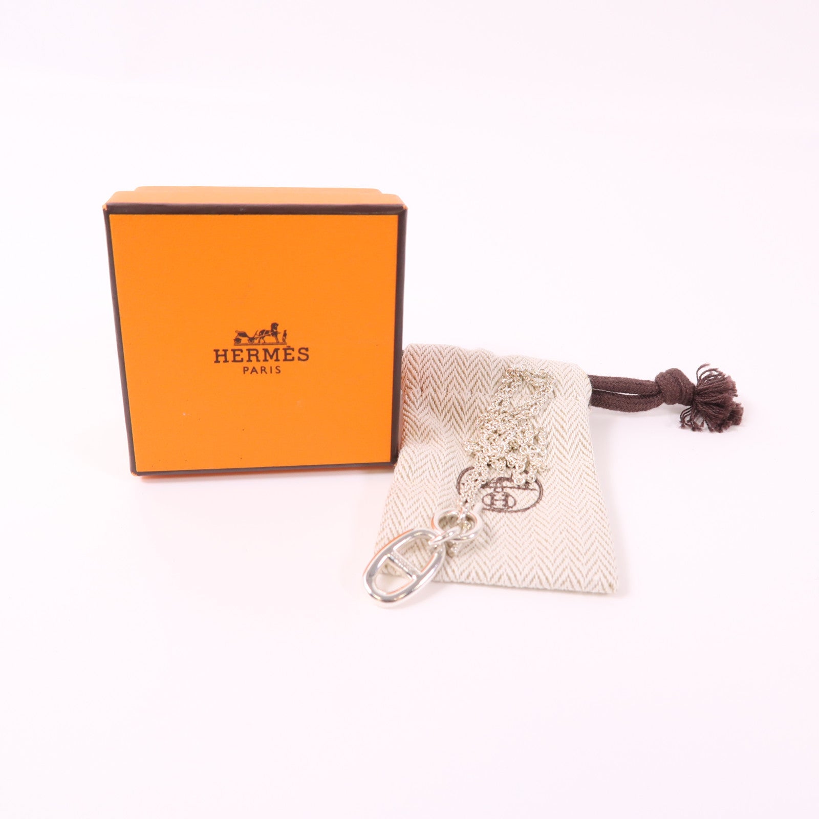 HERMES 925純銀Chaine d'ancre Enchainee項鍊