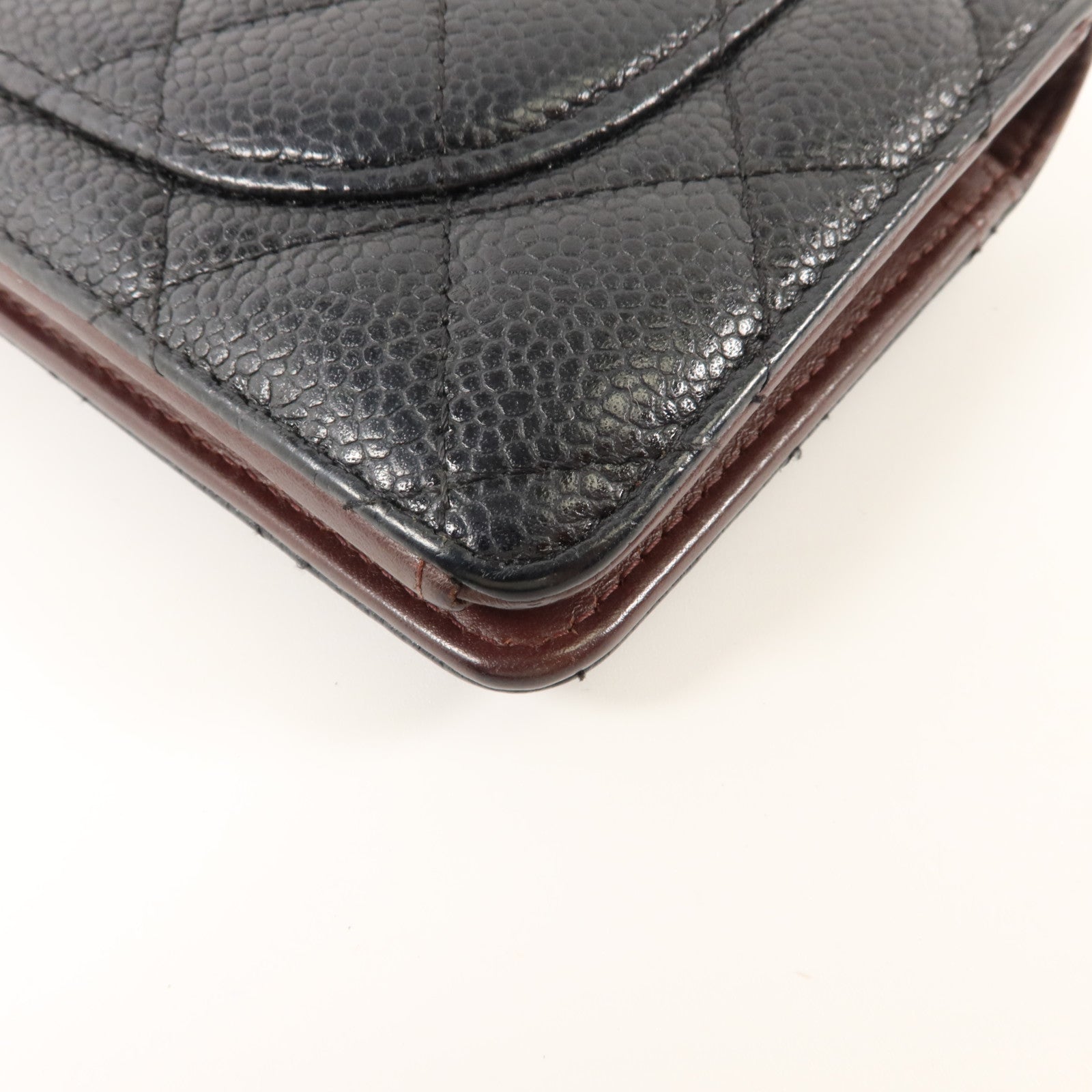 CHANEL 牛皮皮革Classic Long Flap Wallet金扣長錢包