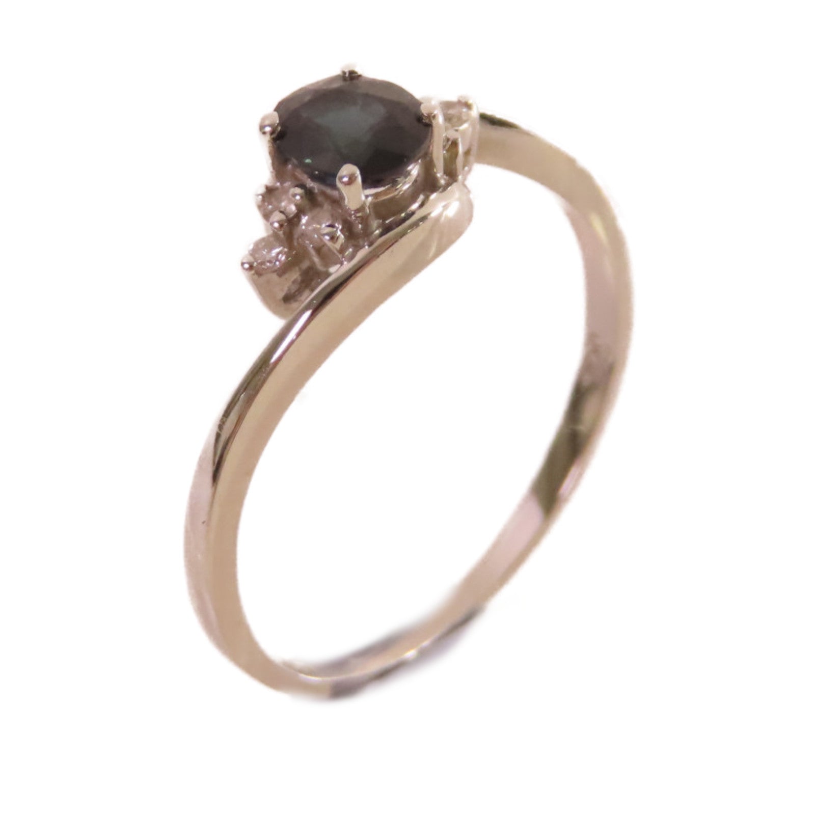 JEWELRY 【激減優惠】18K白金/藍寶石Sapphire Ring戒指US#6.5