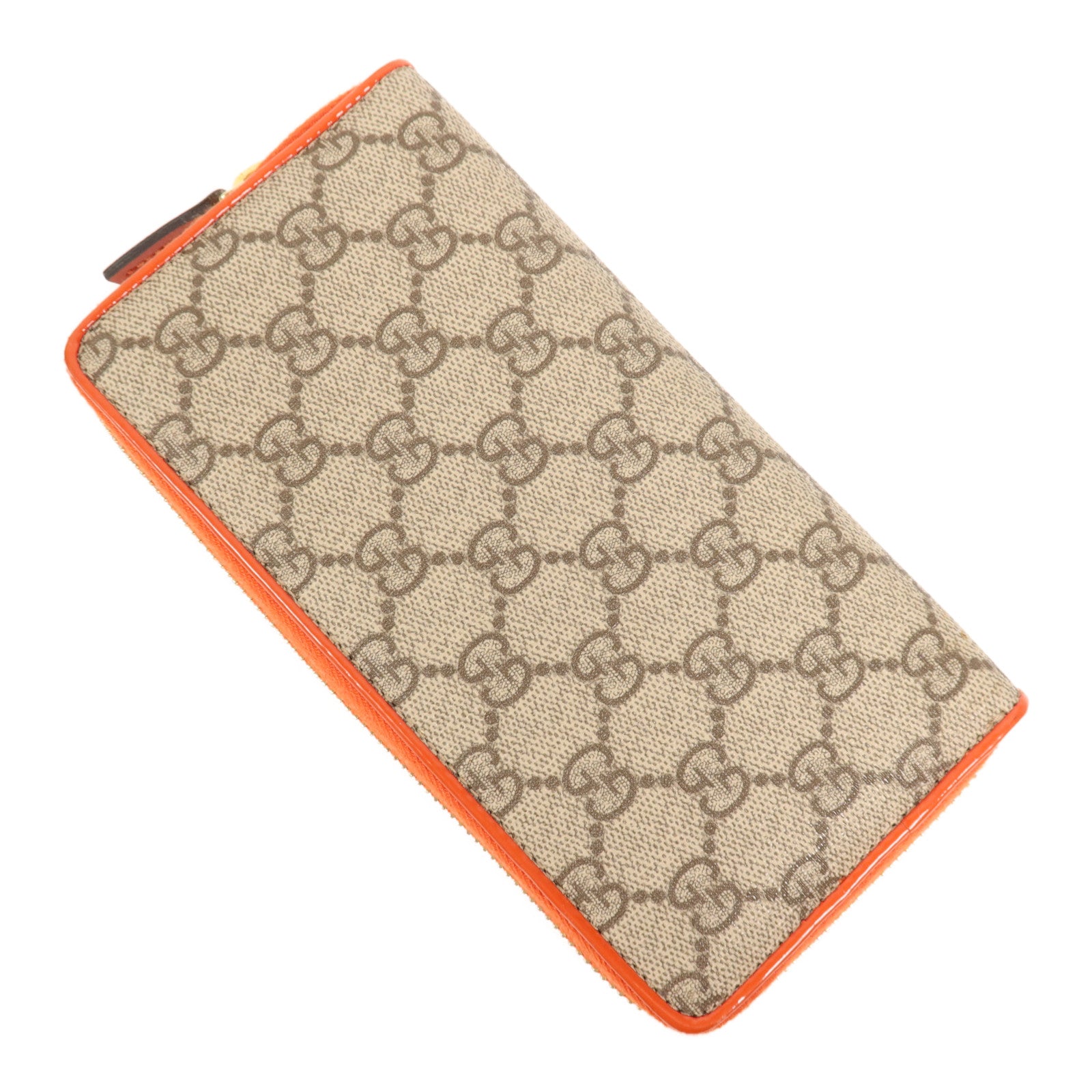 GUCCI 塗層帆布Long Wallet金扣長錢包