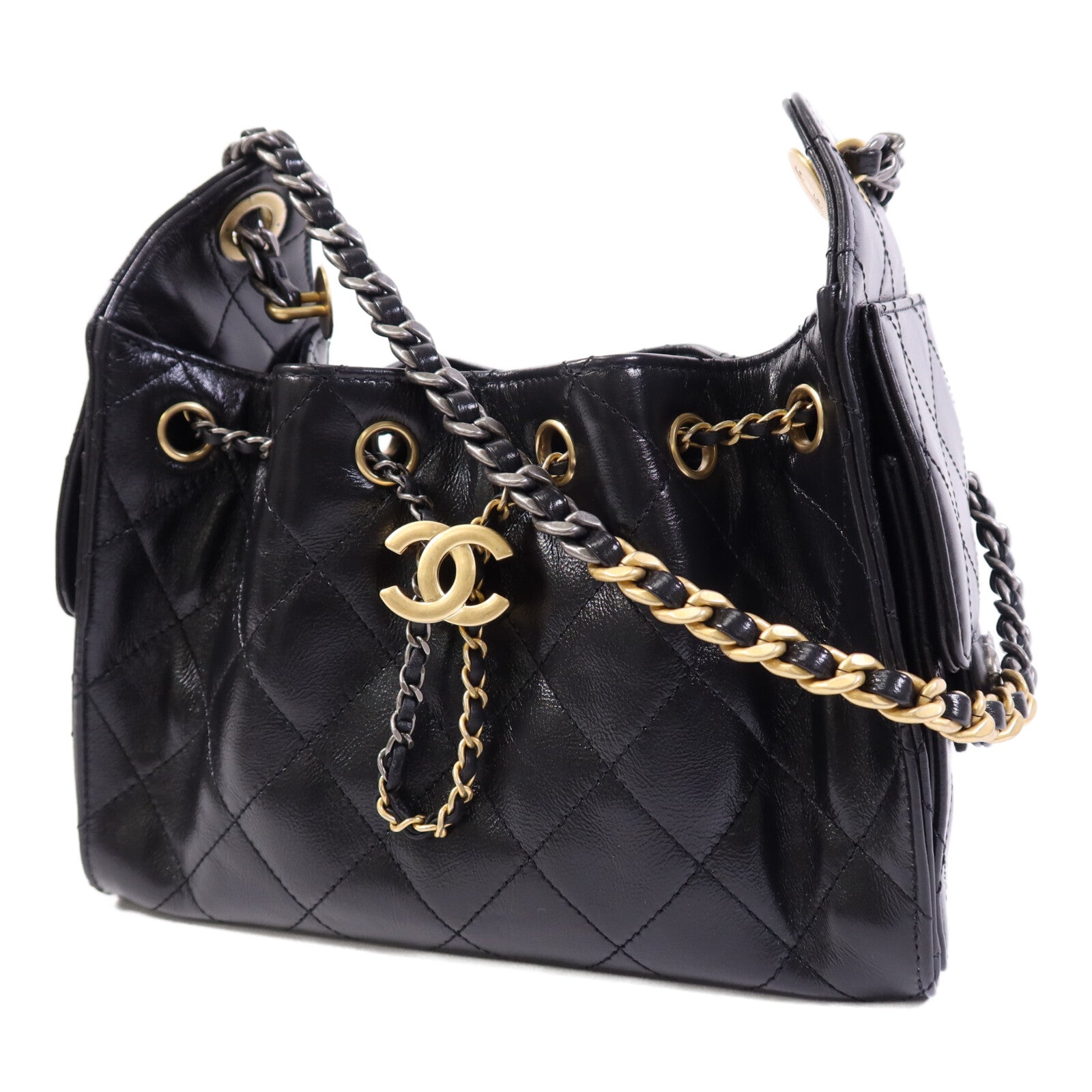 CHANEL 牛皮皮革Chanel Hobo肩背袋