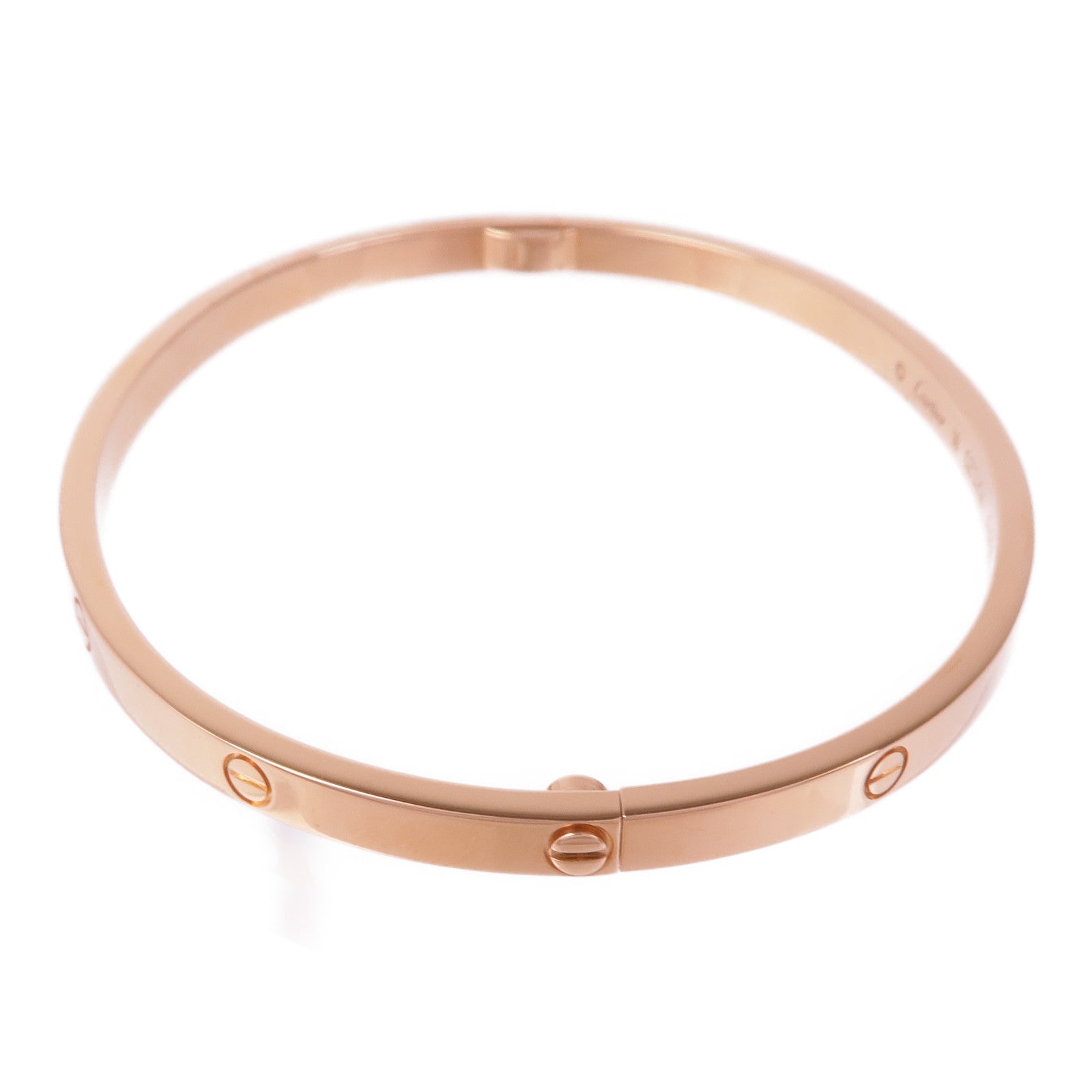 CARTIER 18K玫瑰金Love Bracelet手鐲Cartier#18