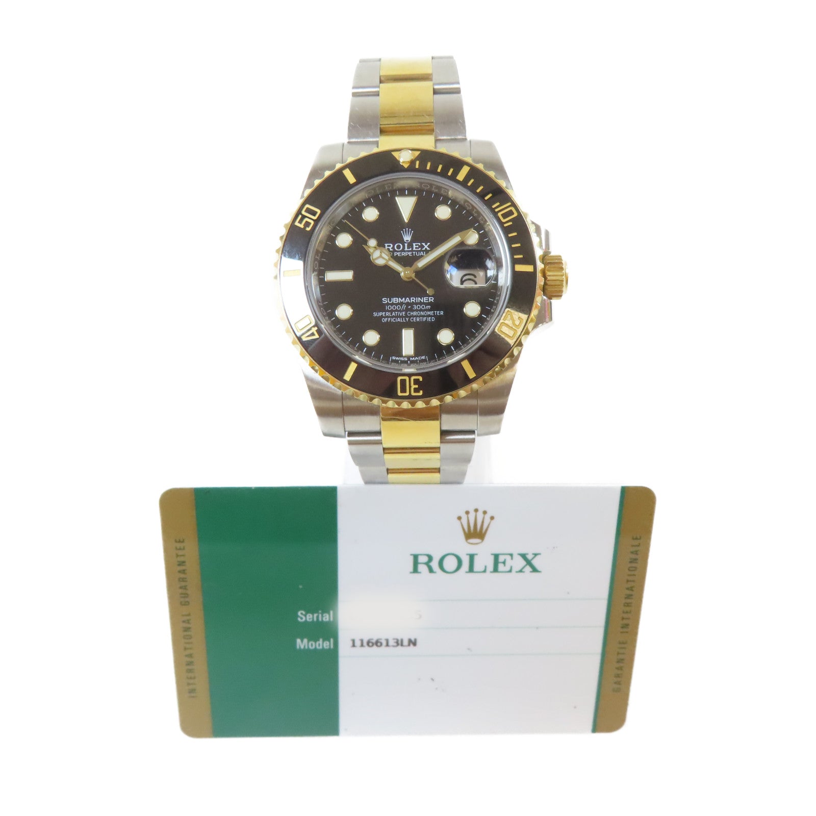 ROLEX Submarinar Date 18K黃金/不鏽鋼手錶自動機芯黑色
