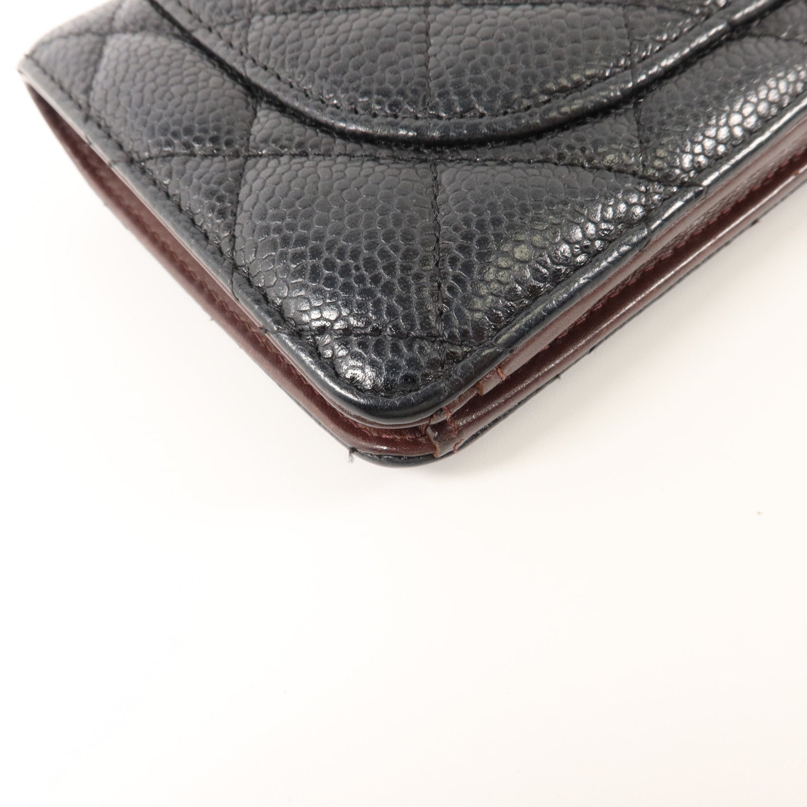 CHANEL 牛皮皮革Classic Long Flap Wallet金扣長錢包