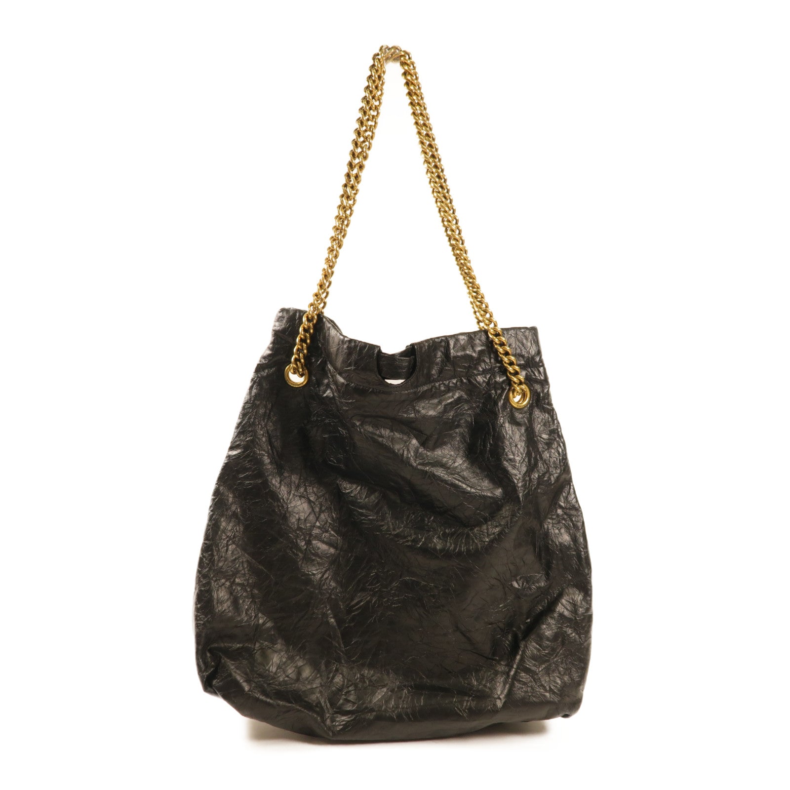 BALENCIAGA 牛皮皮革Crush Medium Tote Bag肩背袋