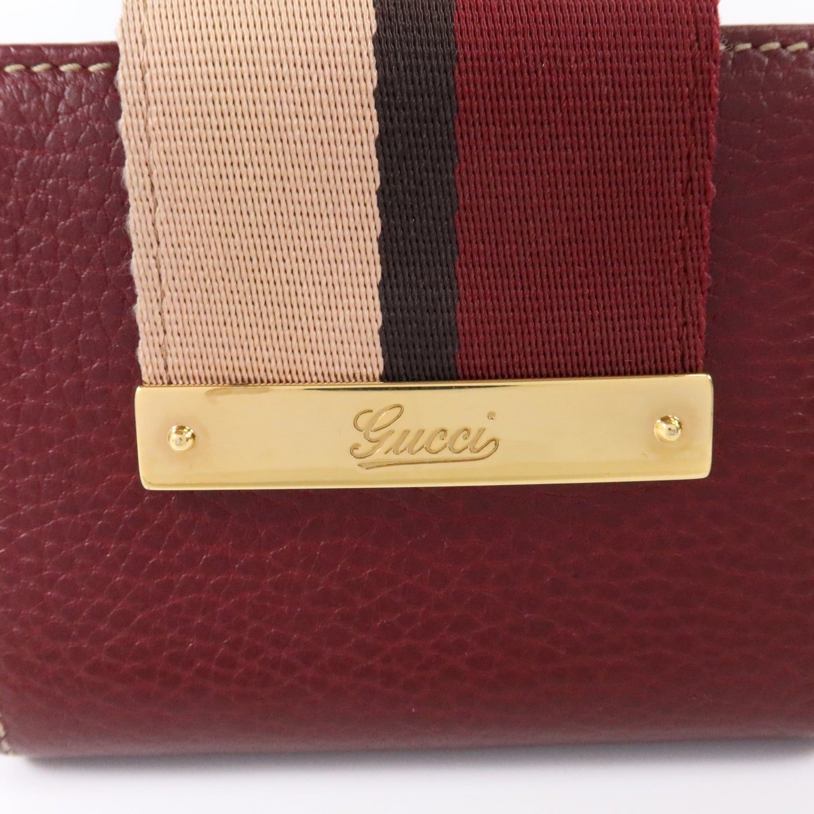 GUCCI 牛皮皮革Wallet金扣錢包