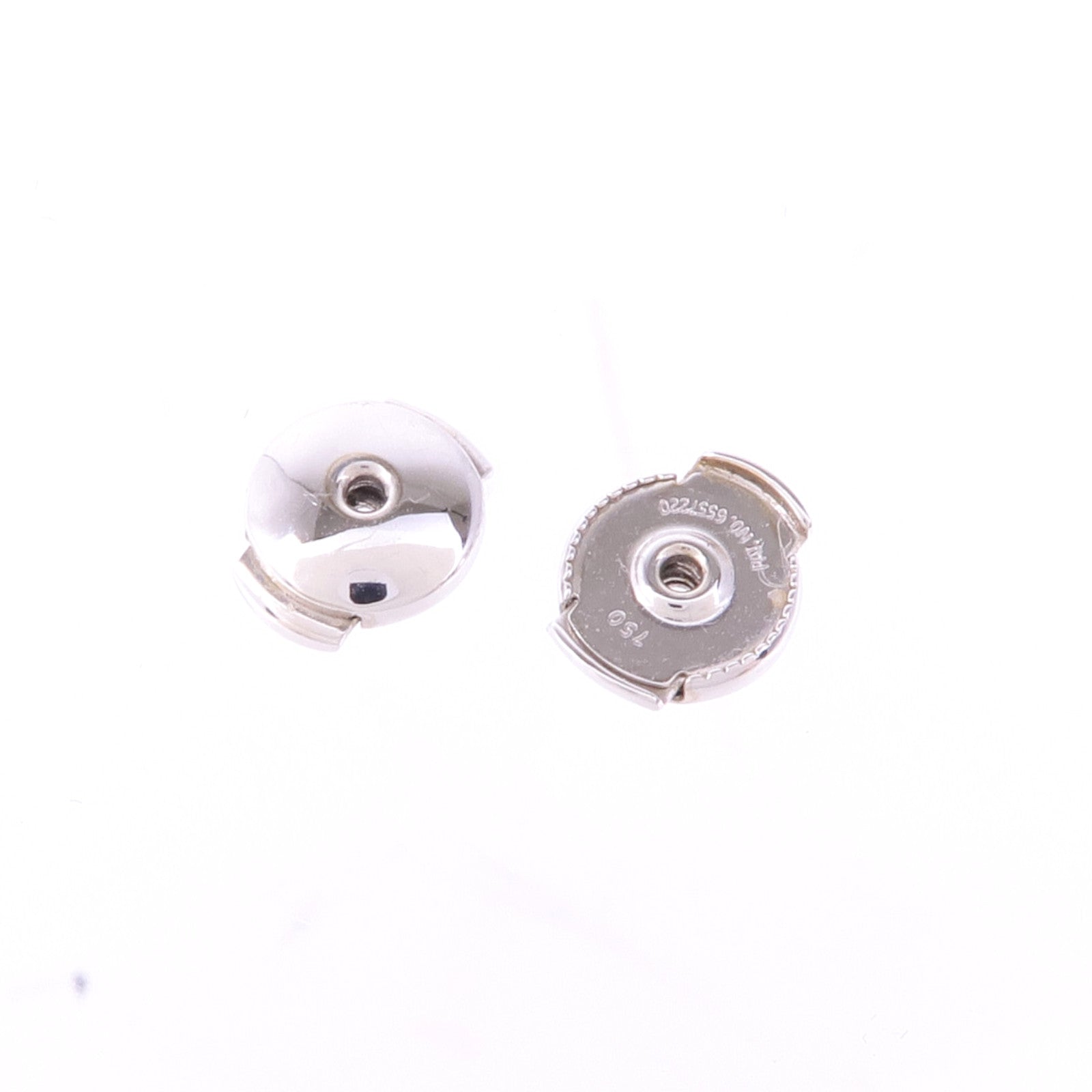 HERMES 【激減優惠】18K白金Chaine d'ancre Contour Stud Earrings鑽石耳環