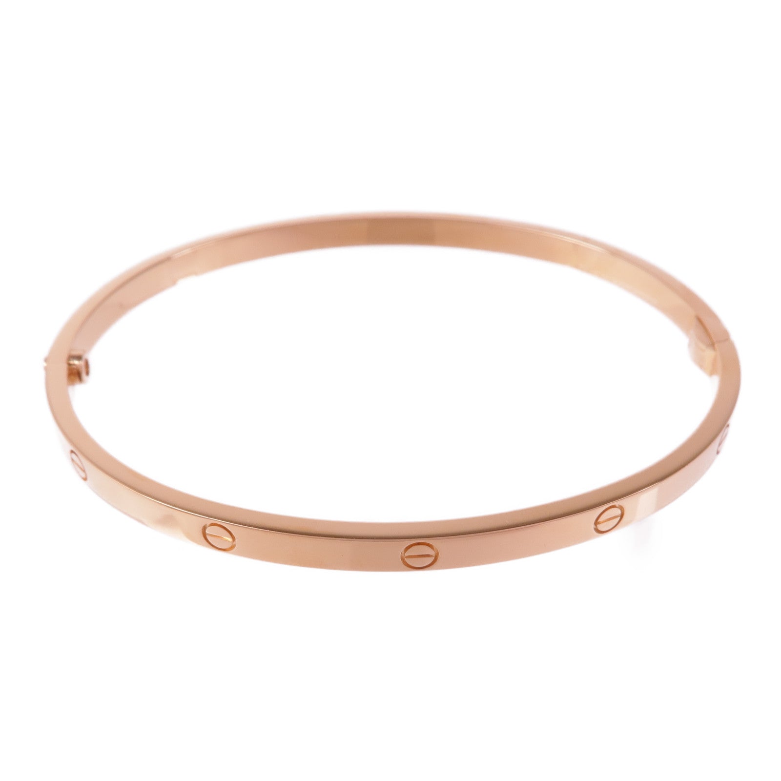 CARTIER 18K玫瑰金Love Bracelet手鐲Cartier#18
