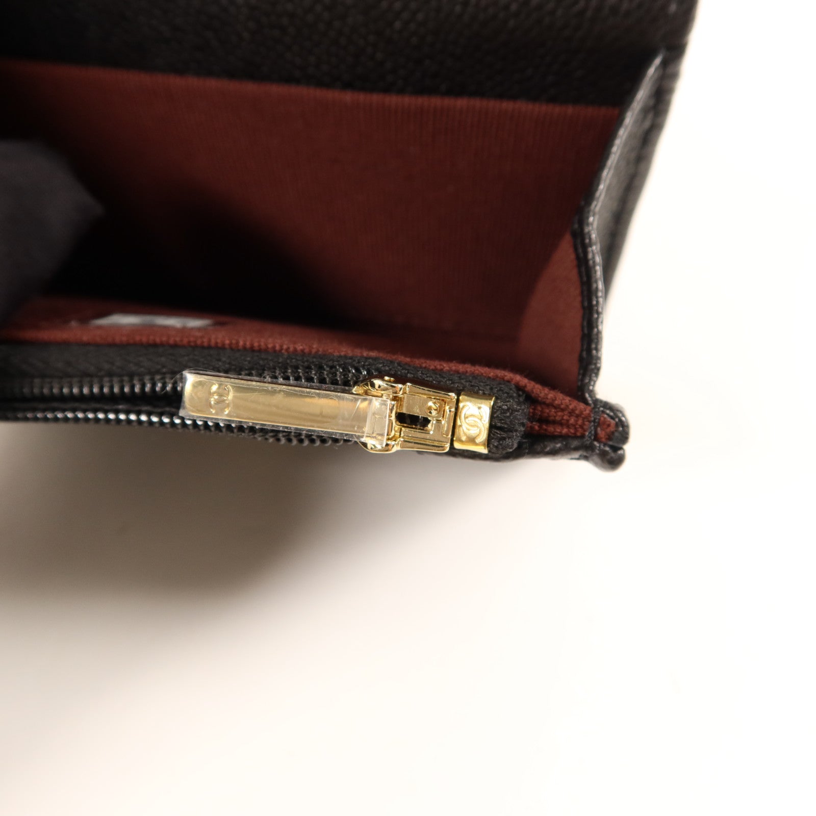 CHANEL 牛皮皮革Card Case金扣卡片套