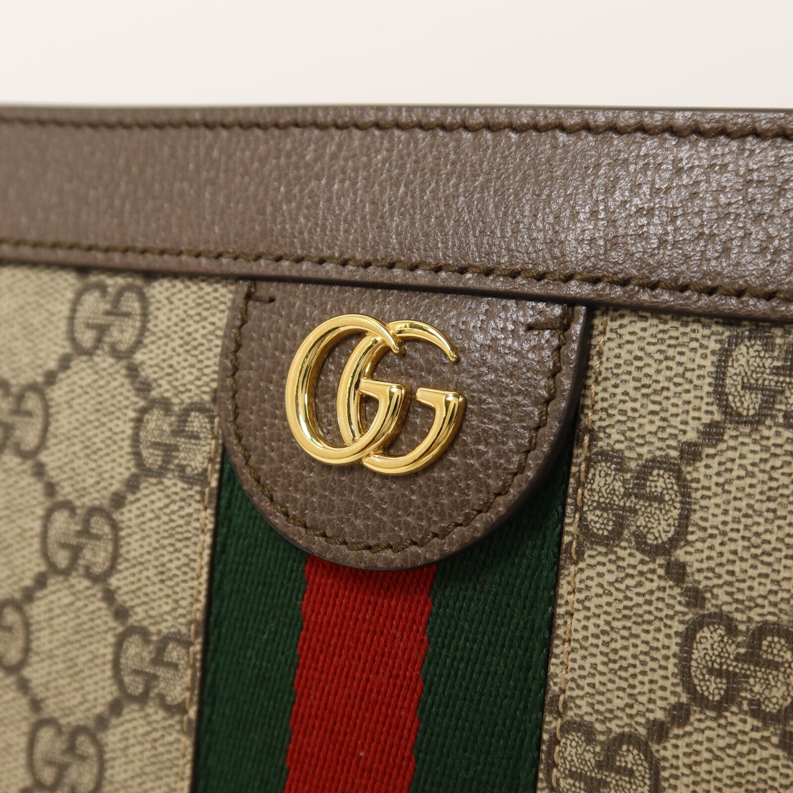 GUCCI 塗層帆布Ophidia GG鏈帶肩背袋