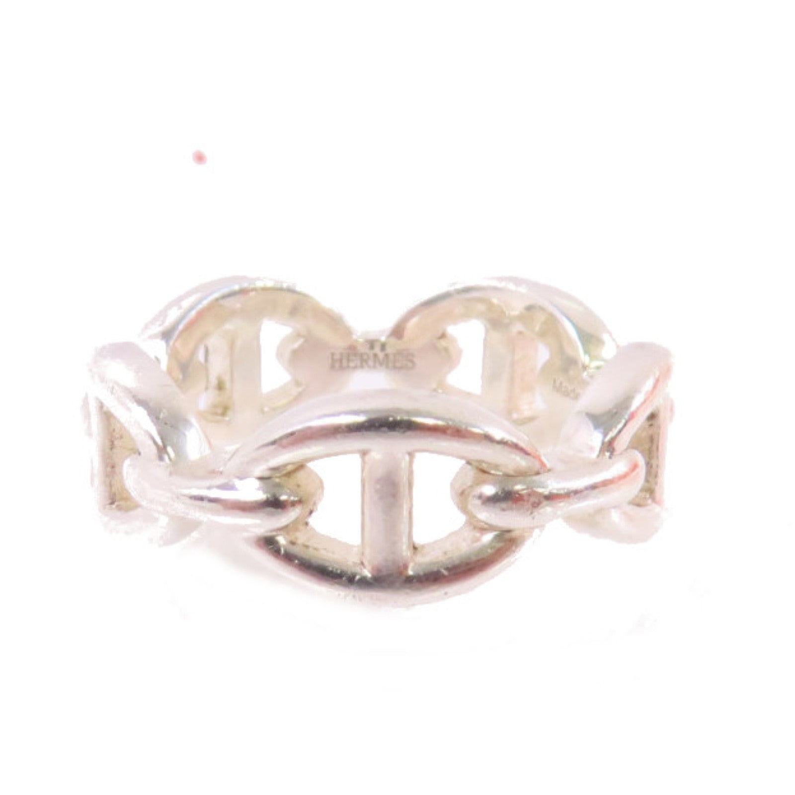 HERMES 925純銀Chain D Ancre Enchainee Small Model Ring戒指#52/US#5.5