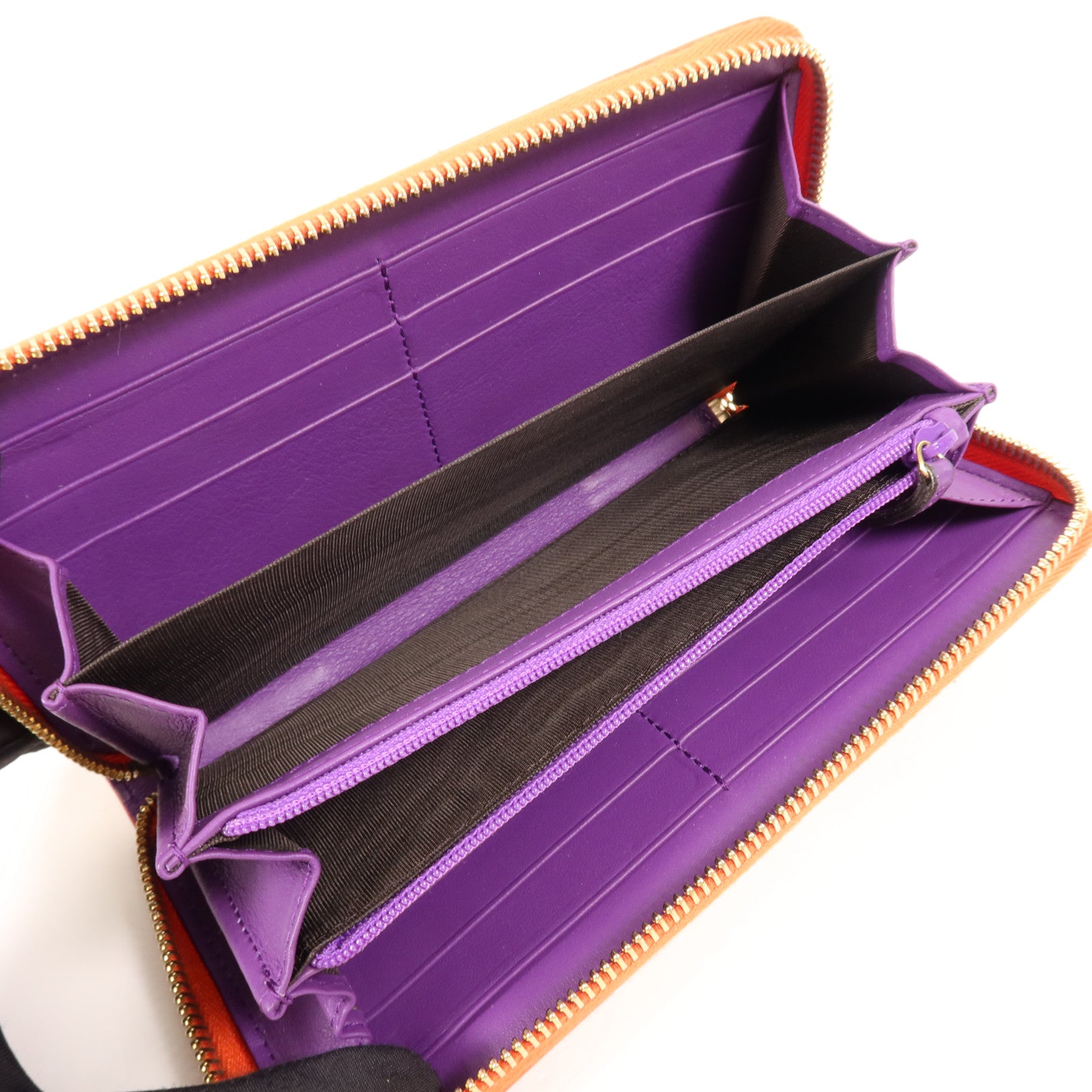 GUCCI 塗層帆布Long Wallet金扣長錢包