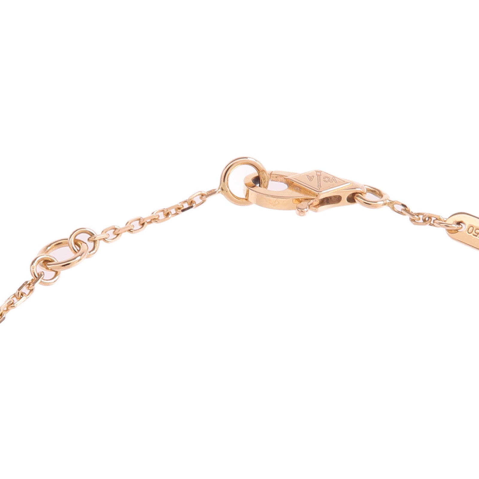 Van Cleef & Arpels 18K玫瑰金Sweet Alhambra Bracelet紅玉髓手鏈