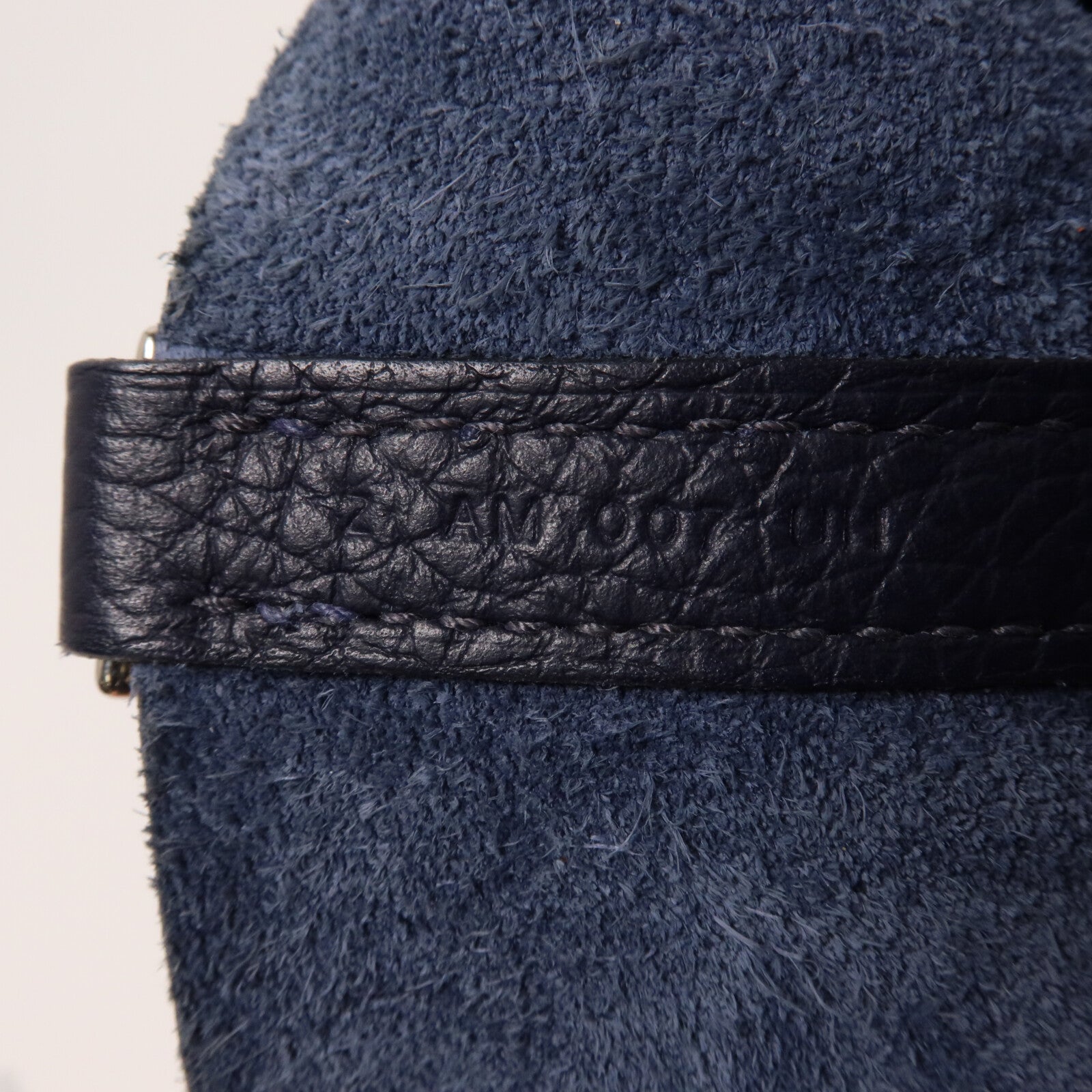 HERMES Clemence皮革Picotin MM扣手挽袋Bleu Nuit