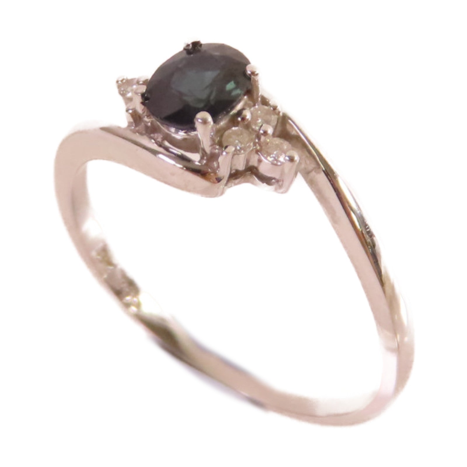 JEWELRY 【激減優惠】18K白金/藍寶石Sapphire Ring戒指US#6.5