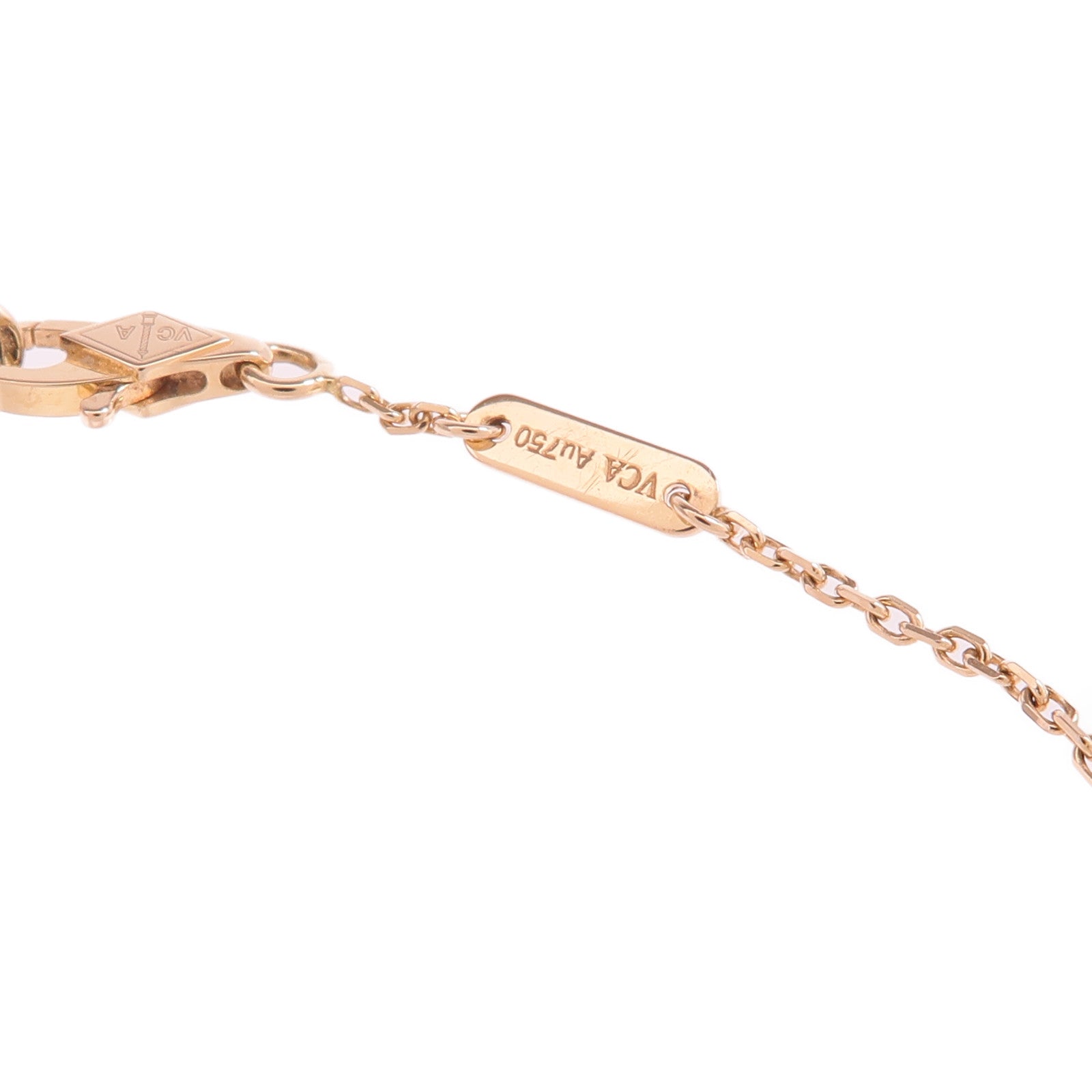 Van Cleef & Arpels 18K玫瑰金Sweet Alhambra Bracelet紅玉髓手鏈