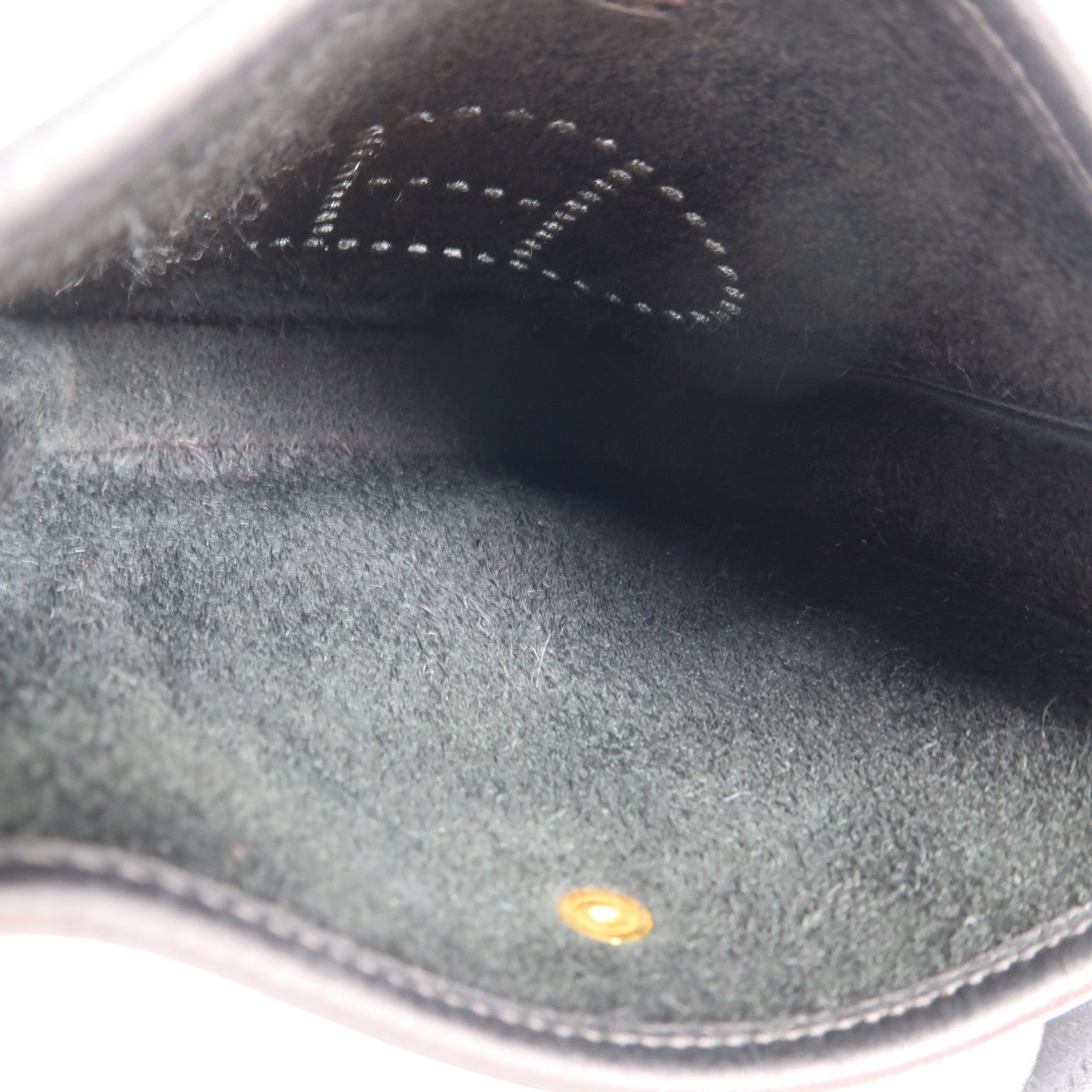 HERMES Clemence皮革Evelyne TPM金扣肩背袋89/Noir