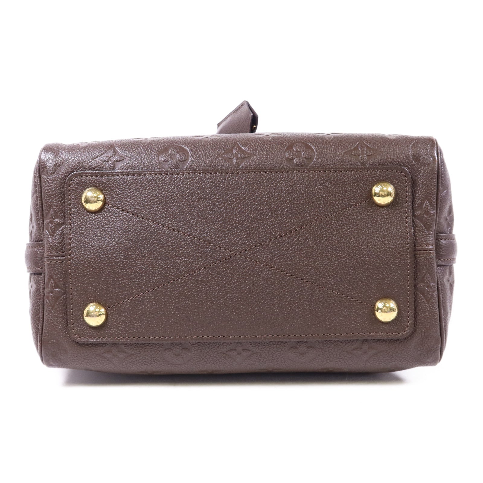 LOUIS VUITTON Monogram Empreinte Speedy 25 Bandouliere金扣手挽肩背兩用袋