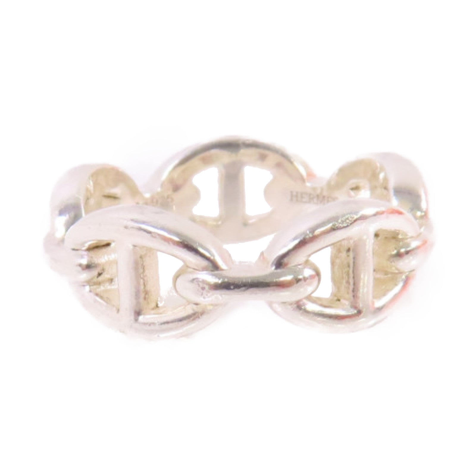 HERMES 925純銀Chain D Ancre Enchainee Small Model Ring戒指#52/US#5.5