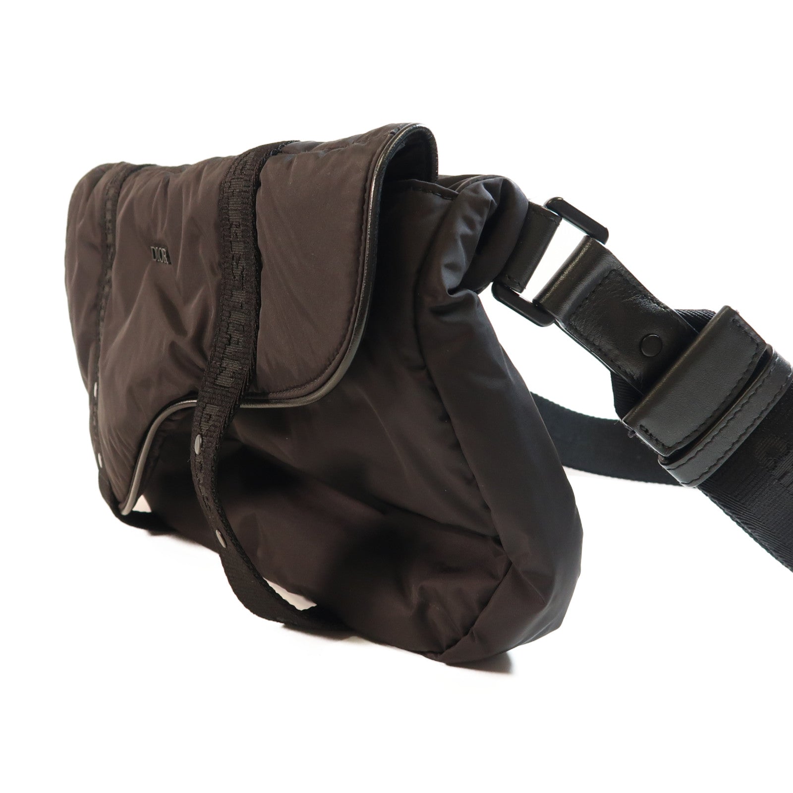 Dior 尼龍HOMME Nylon Saddle Messenger黑扣肩背袋