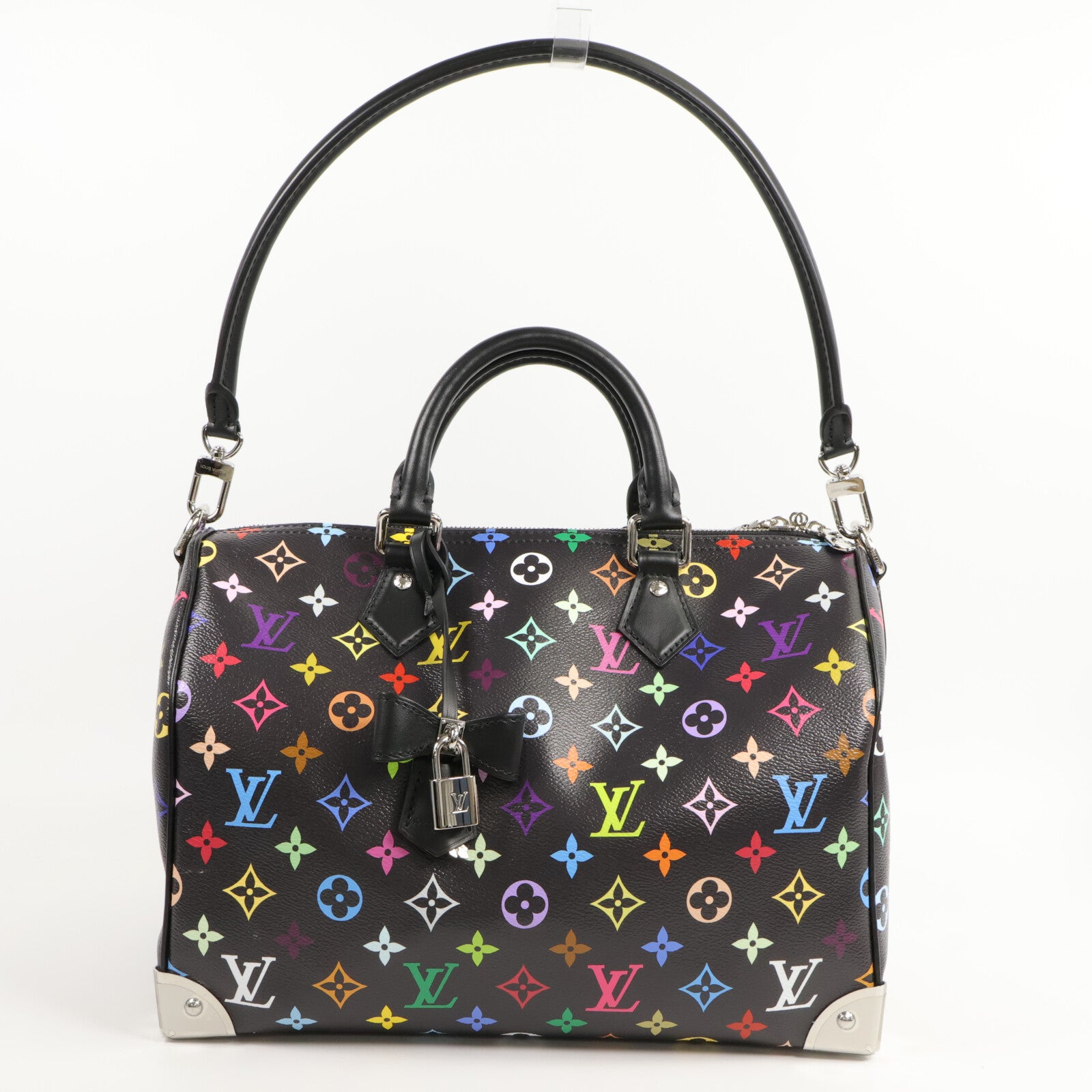 LOUIS VUITTON Monogram Multicolore LV x TM Speedy Soft 30手挽袋