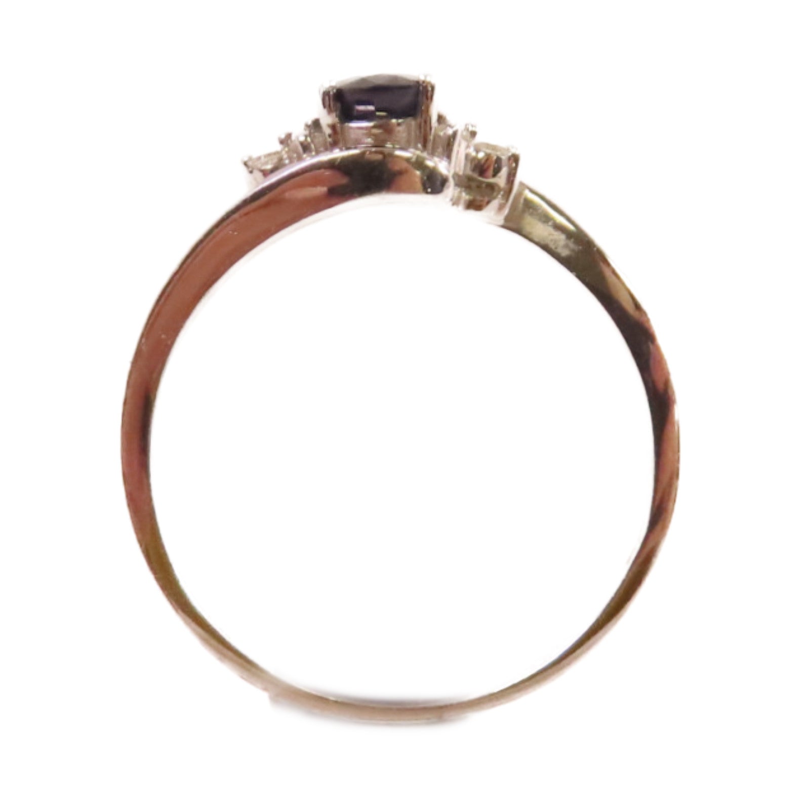 JEWELRY 【激減優惠】18K白金/藍寶石Sapphire Ring戒指US#6.5
