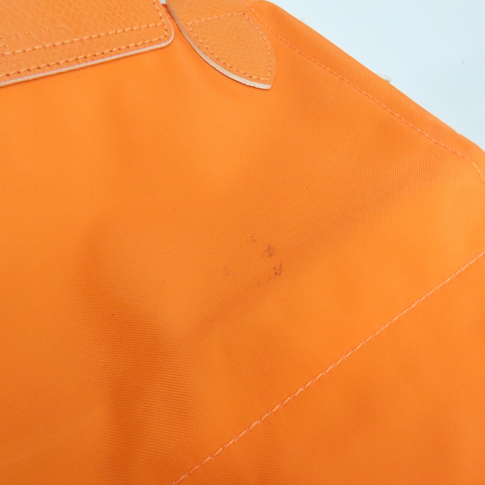 Longchamp 【激減優惠】尼龍Tote Bag銀扣肩背袋橙色