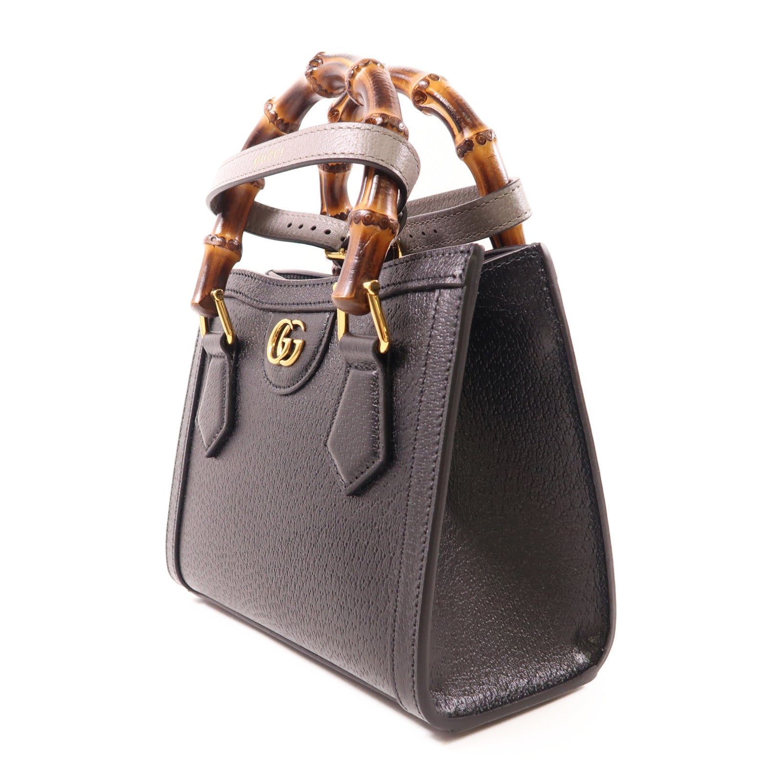 GUCCI 【激減優惠】牛皮皮革Diana Small Tote Bag金扣手挽肩背兩用袋