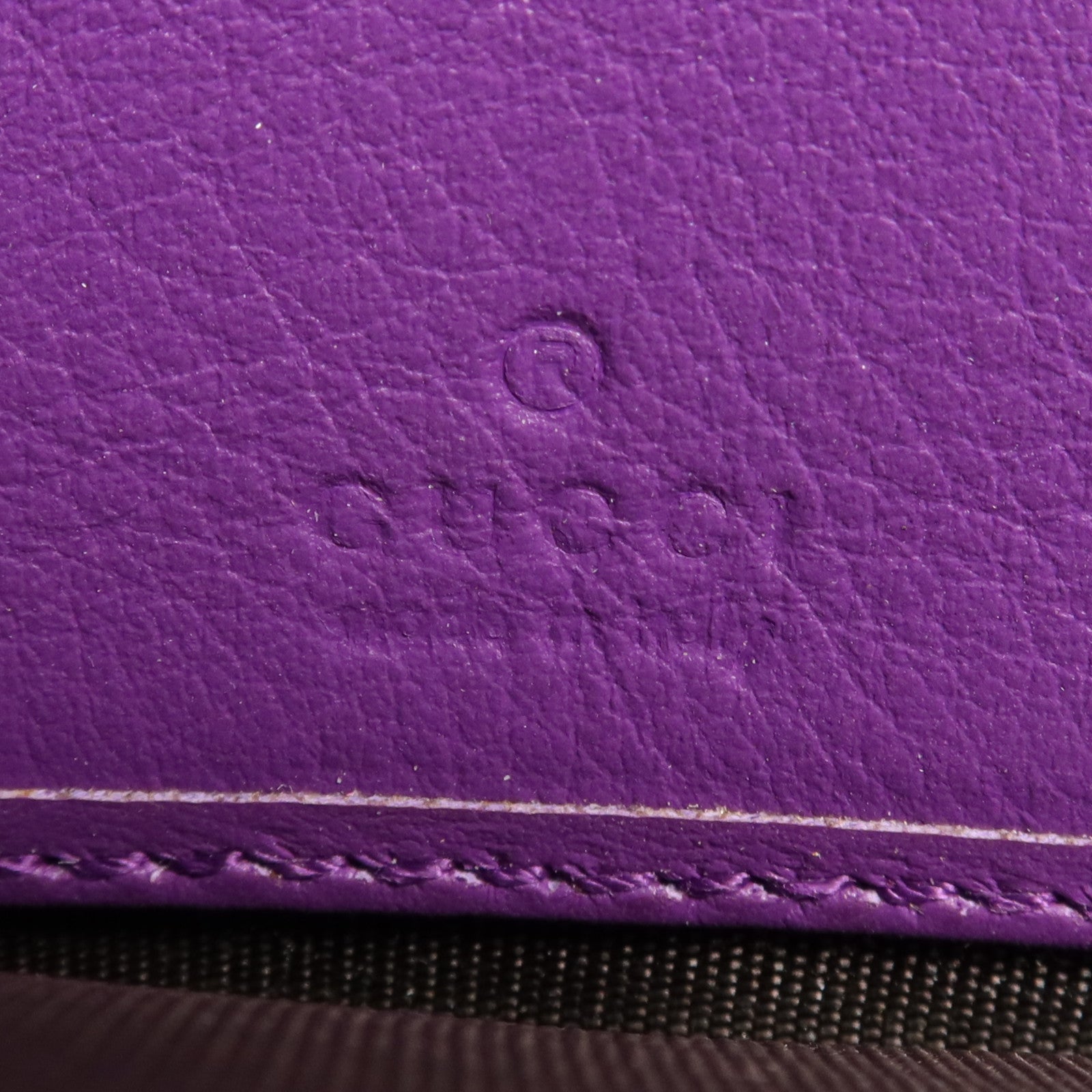 GUCCI 塗層帆布Long Wallet金扣長錢包