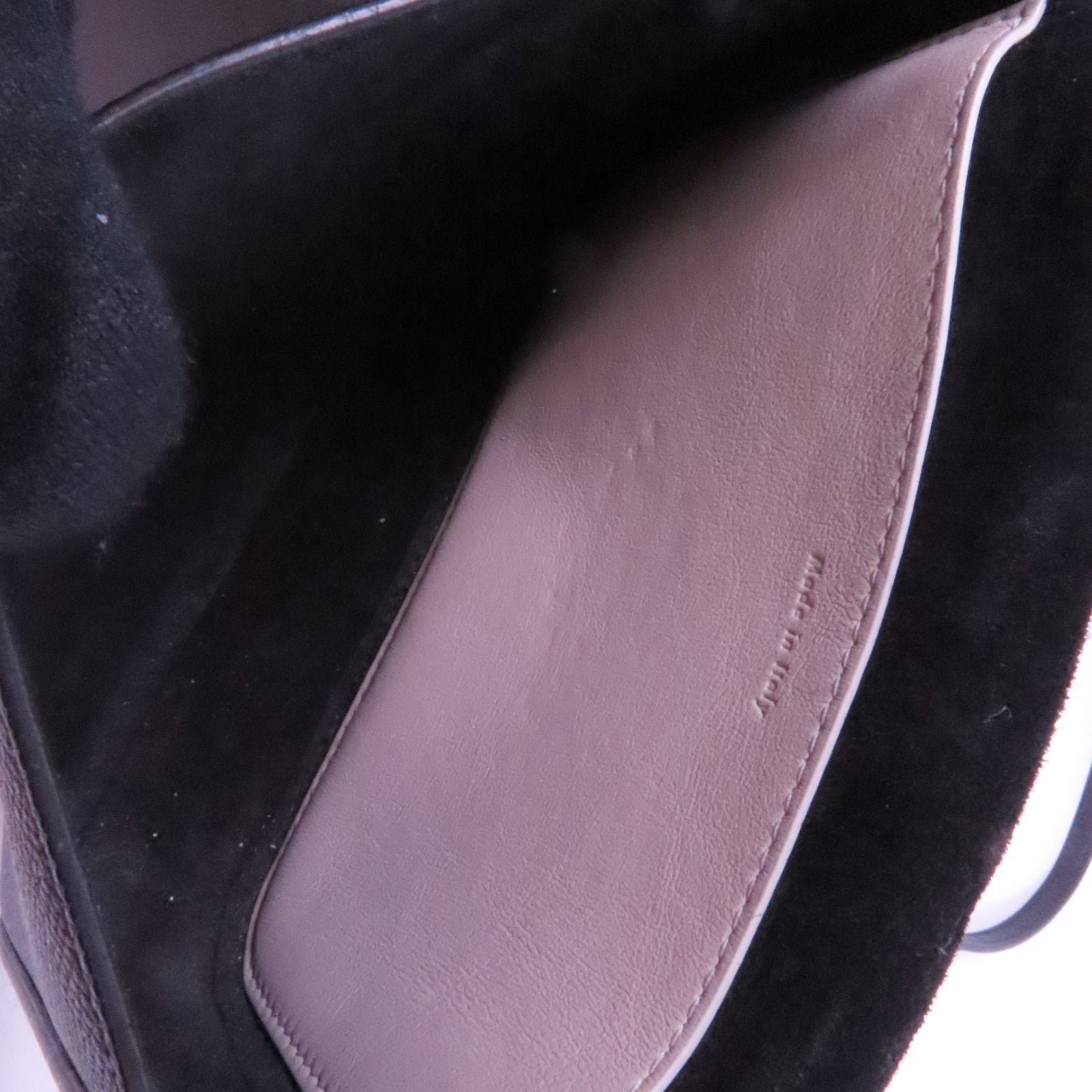 CELINE 牛皮皮革Shoulder Bag銀扣肩背袋黑色