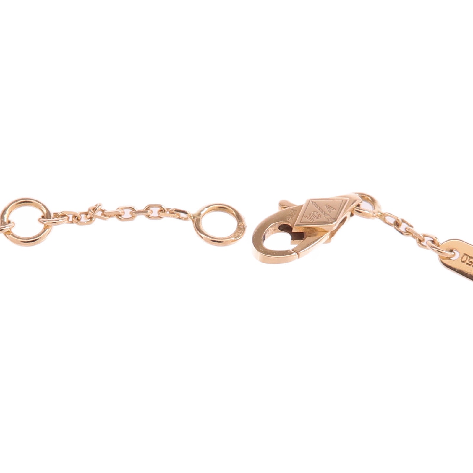 Van Cleef & Arpels 18K玫瑰金Sweet Alhambra Bracelet紅玉髓手鏈