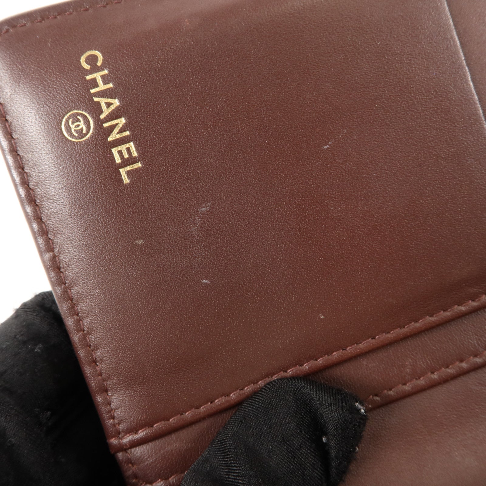 CHANEL 牛皮皮革Classic Long Flap Wallet金扣長錢包