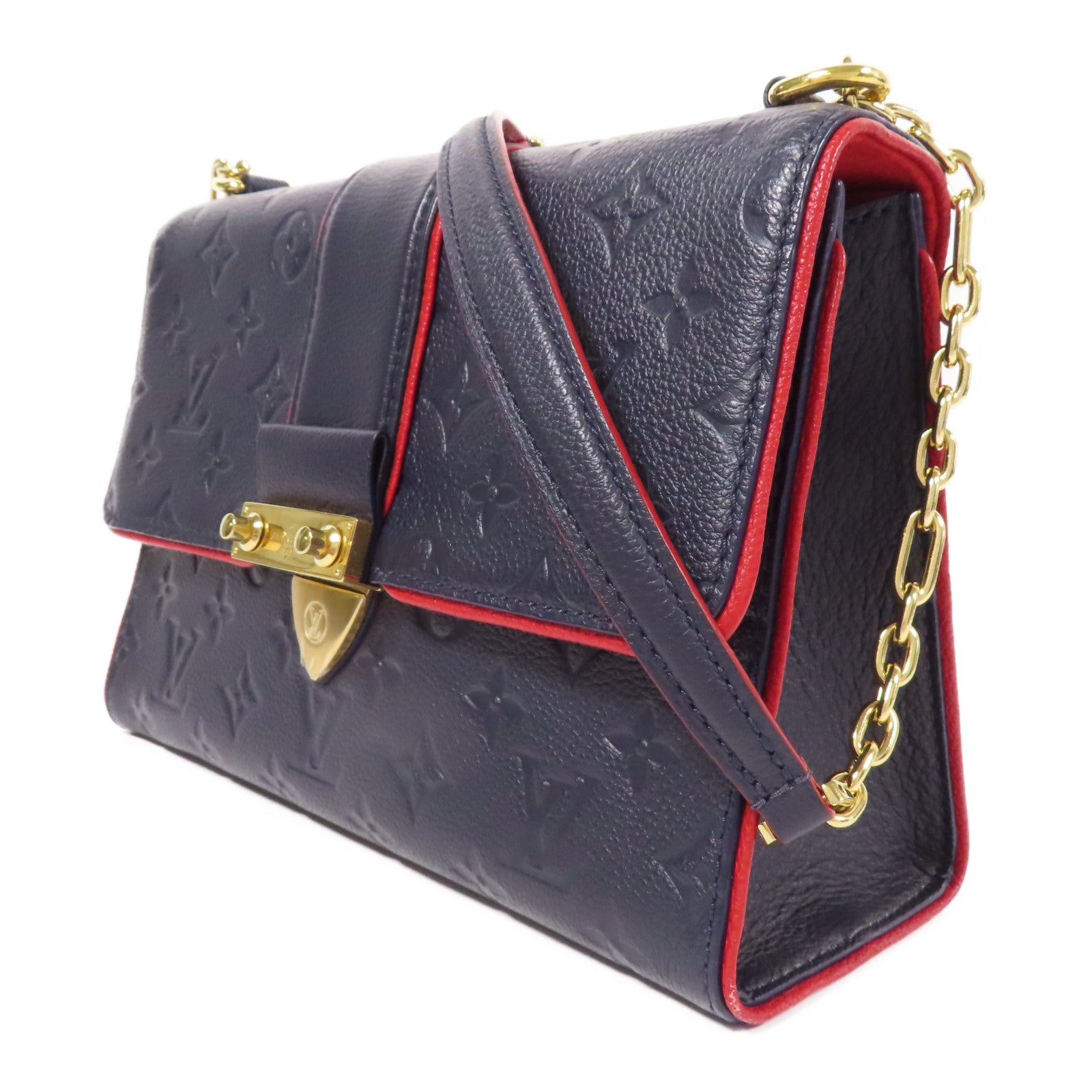 LOUIS VUITTON LV GHW Saint Sulpice Shoulder Bag M43394 Monogram Empreinte Navy